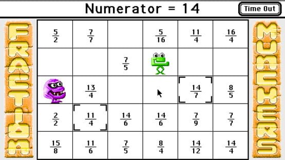 Screenshot for Fraction Munchers