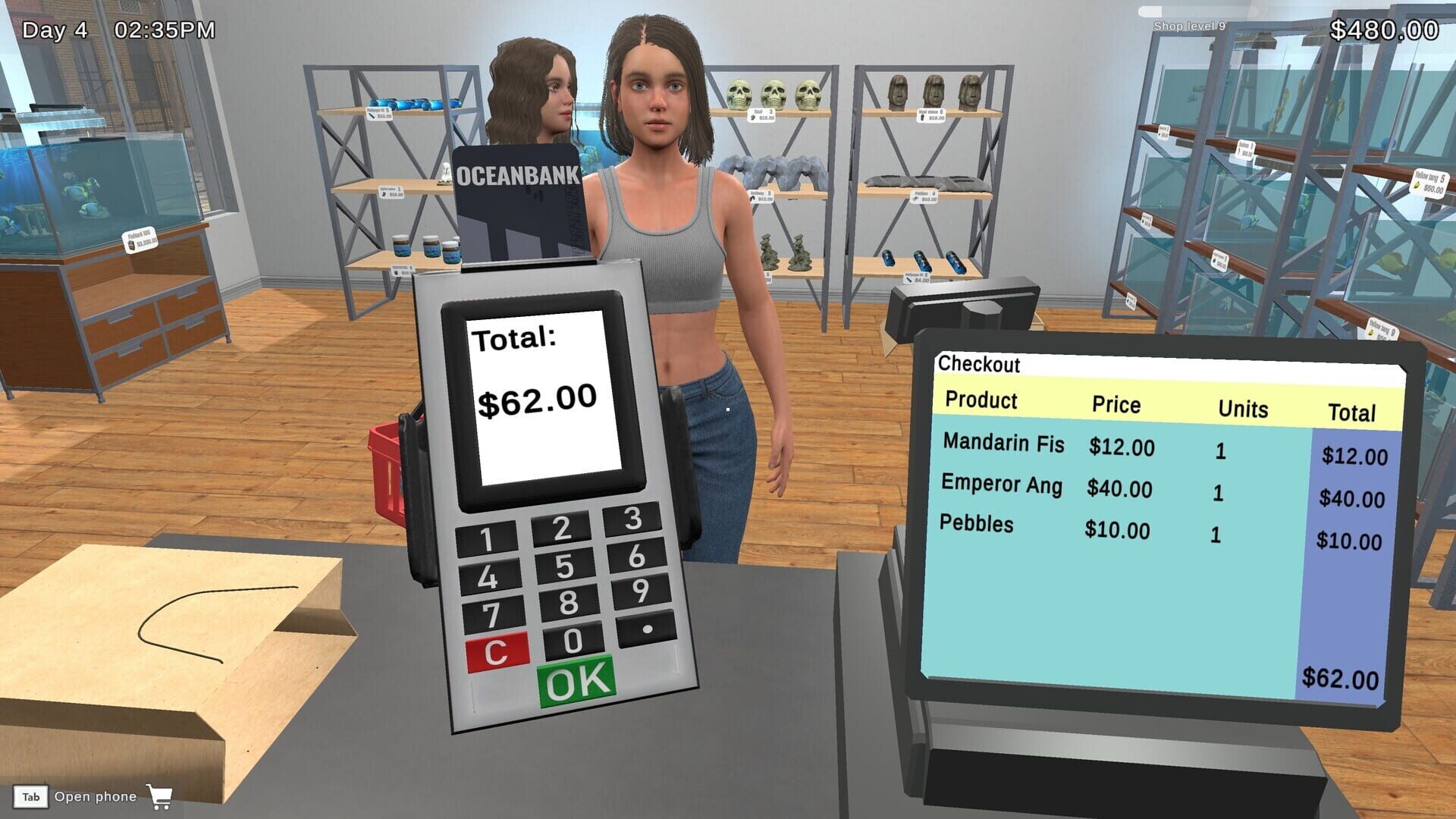Screenshot for Fish Shop Simulator