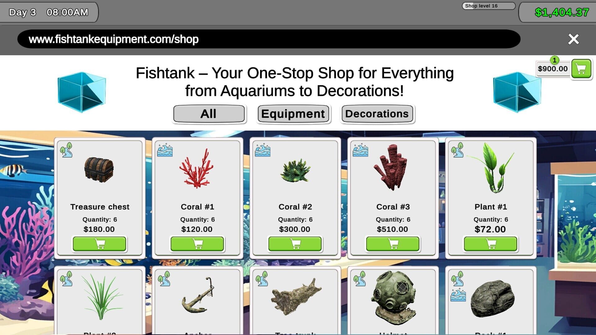 Screenshot for Fish Shop Simulator