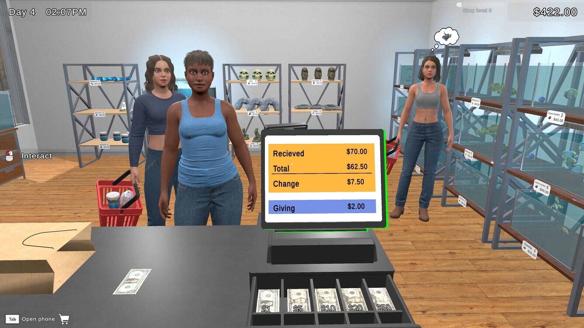 Screenshot for Fish Shop Simulator