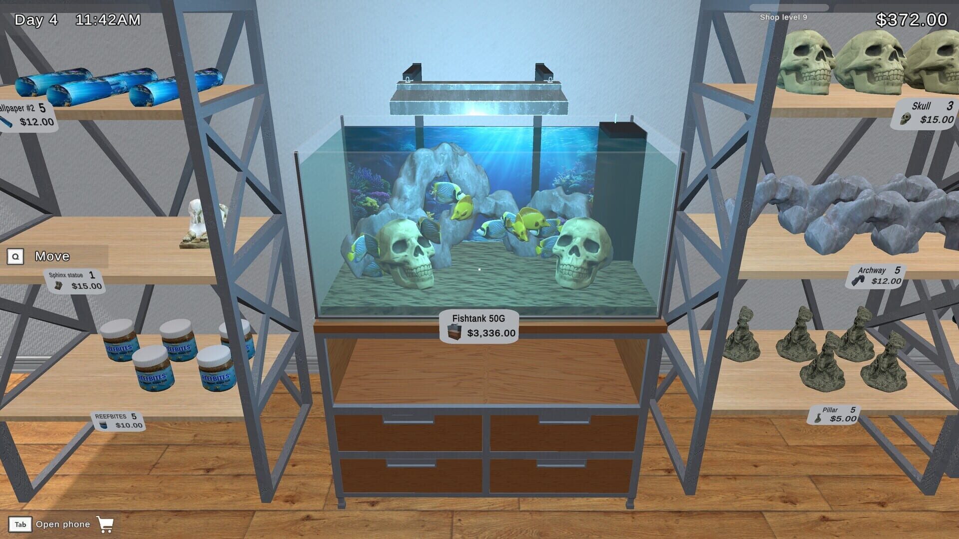 Screenshot for Fish Shop Simulator