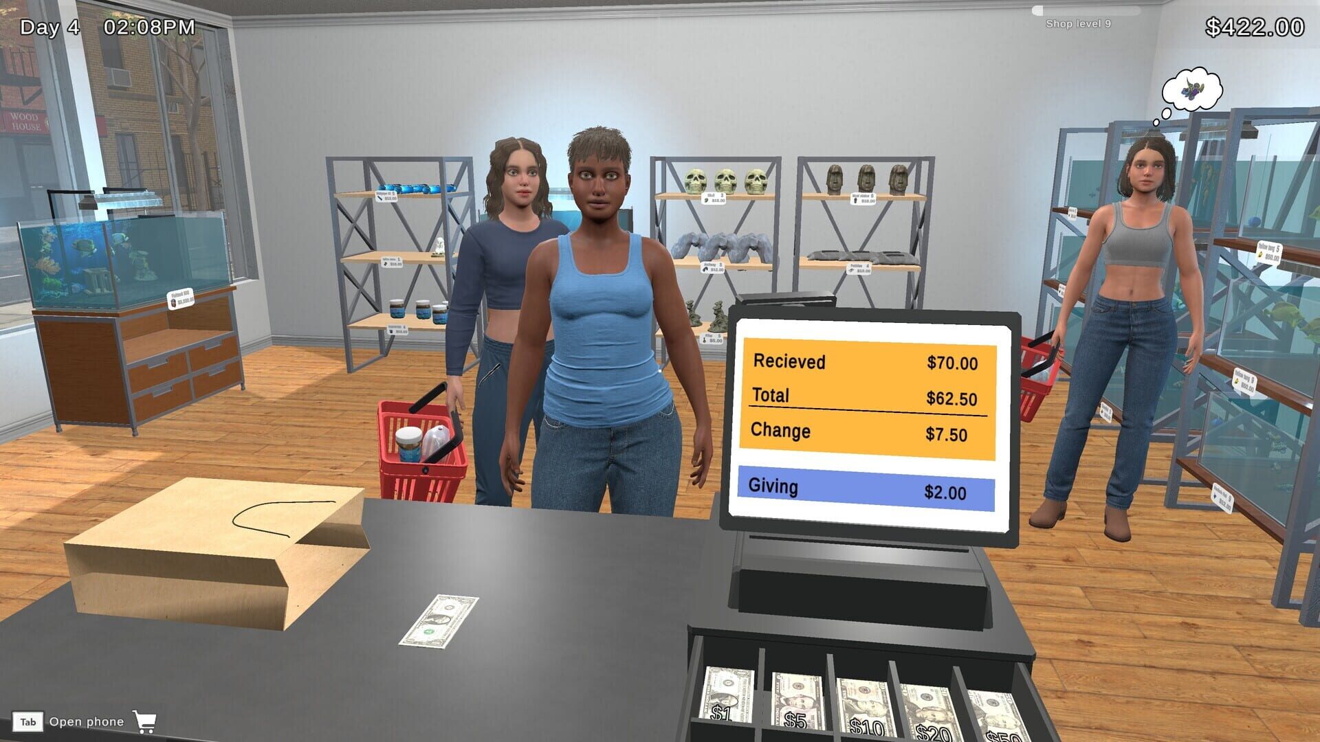 Screenshot for Fish Shop Simulator
