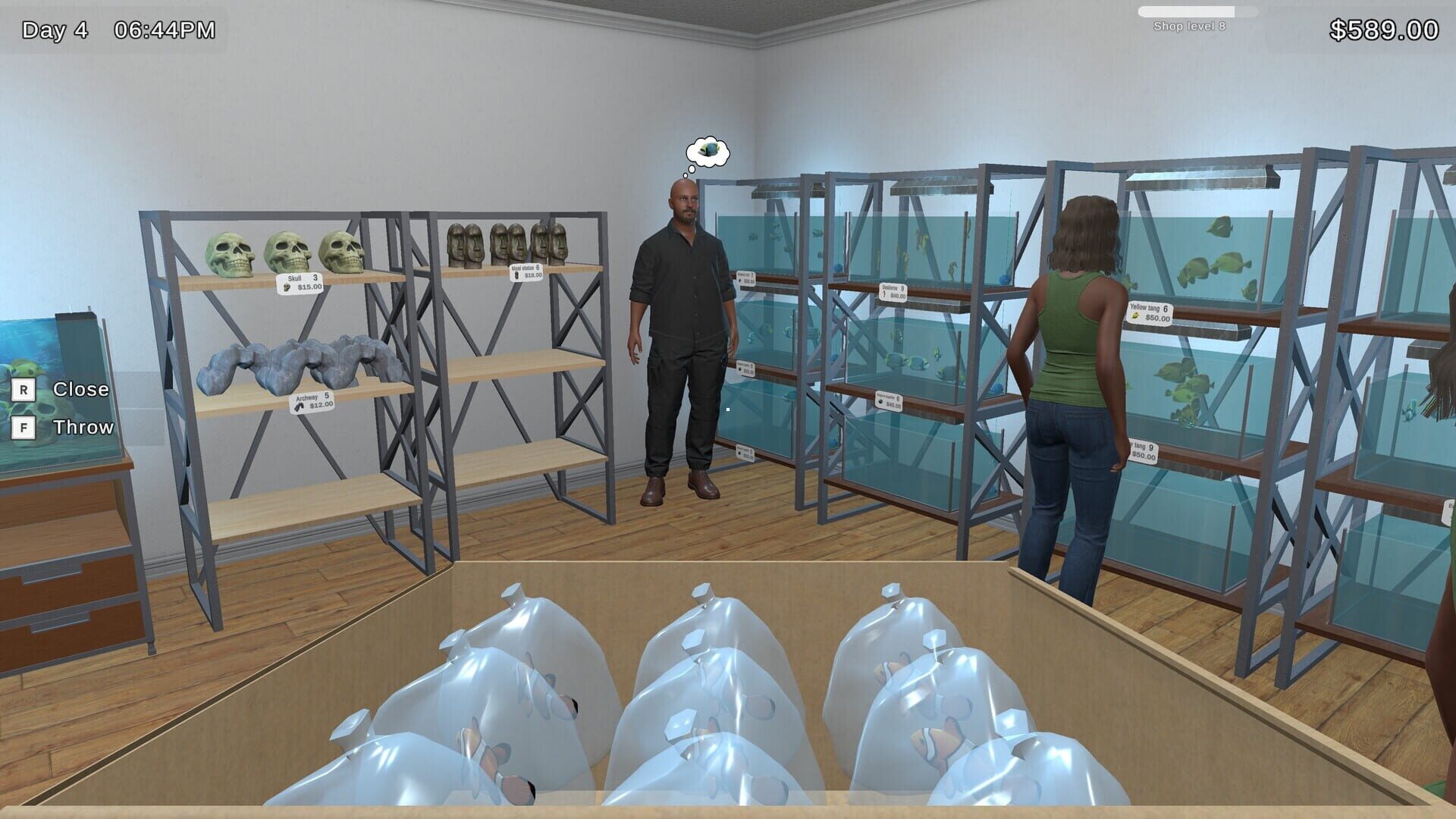 Screenshot for Fish Shop Simulator