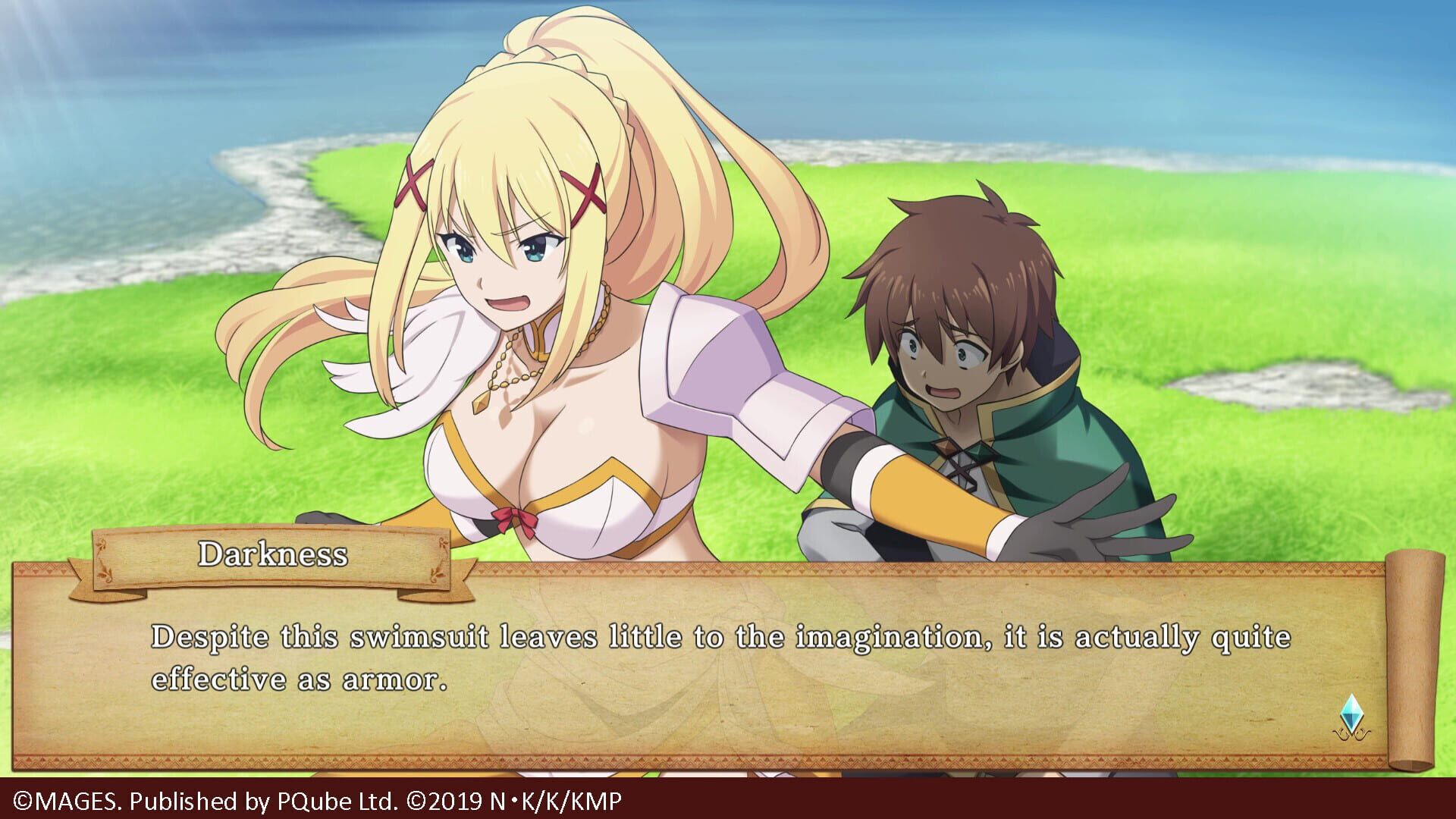 Screenshot for KonoSuba: God's Blessing on this Wonderful World!: Darkness Special Swimsuit