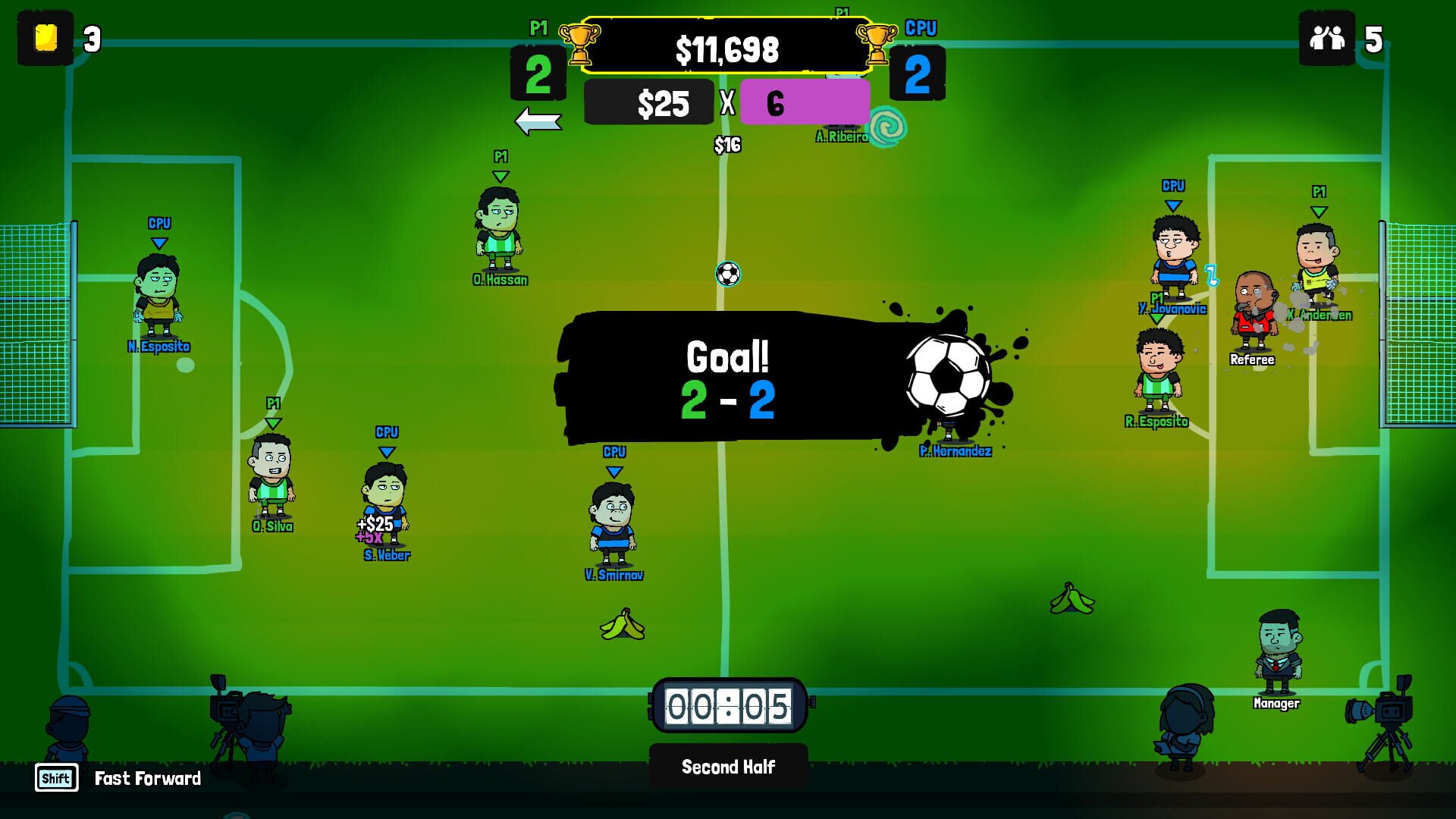 Screenshot for Super Senseless Soccer