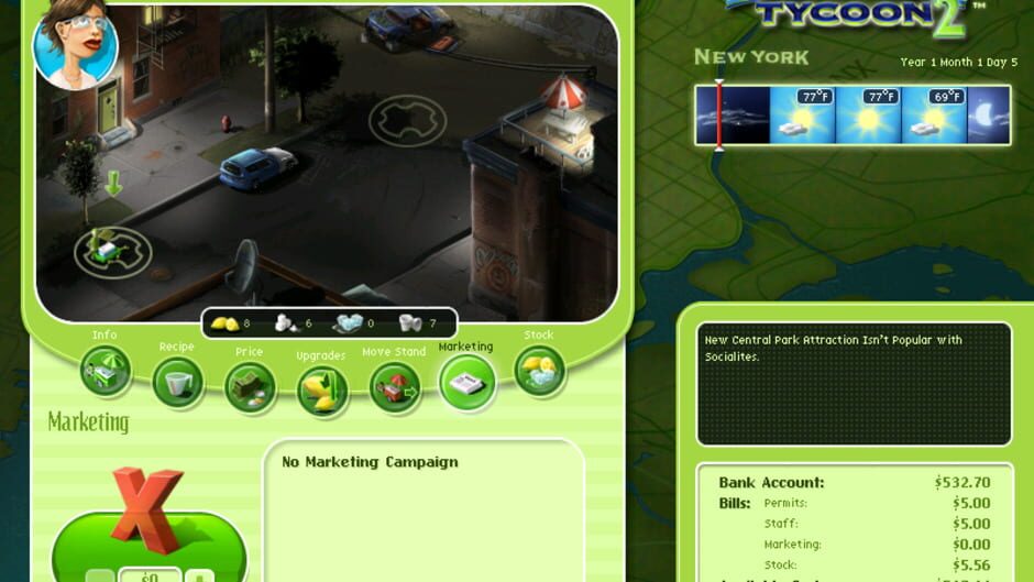 Screenshot for Lemonade Tycoon 2: New York Edition