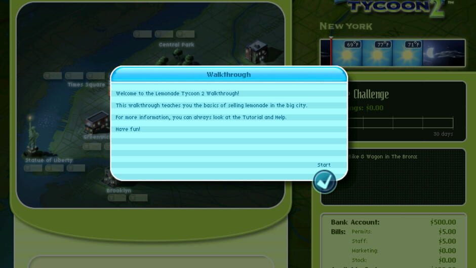 Screenshot for Lemonade Tycoon 2: New York Edition