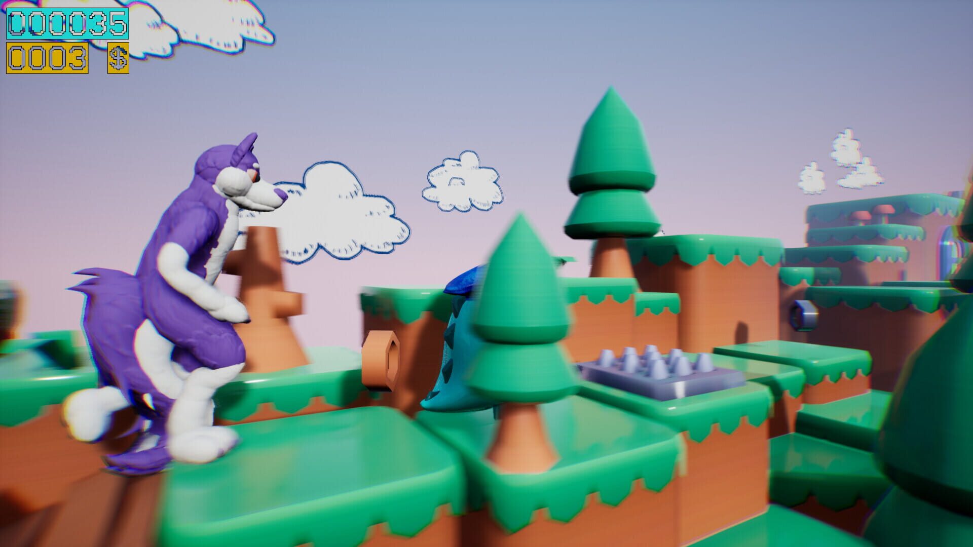 Screenshot for Dino Running from a Furry: Gamesforfarm