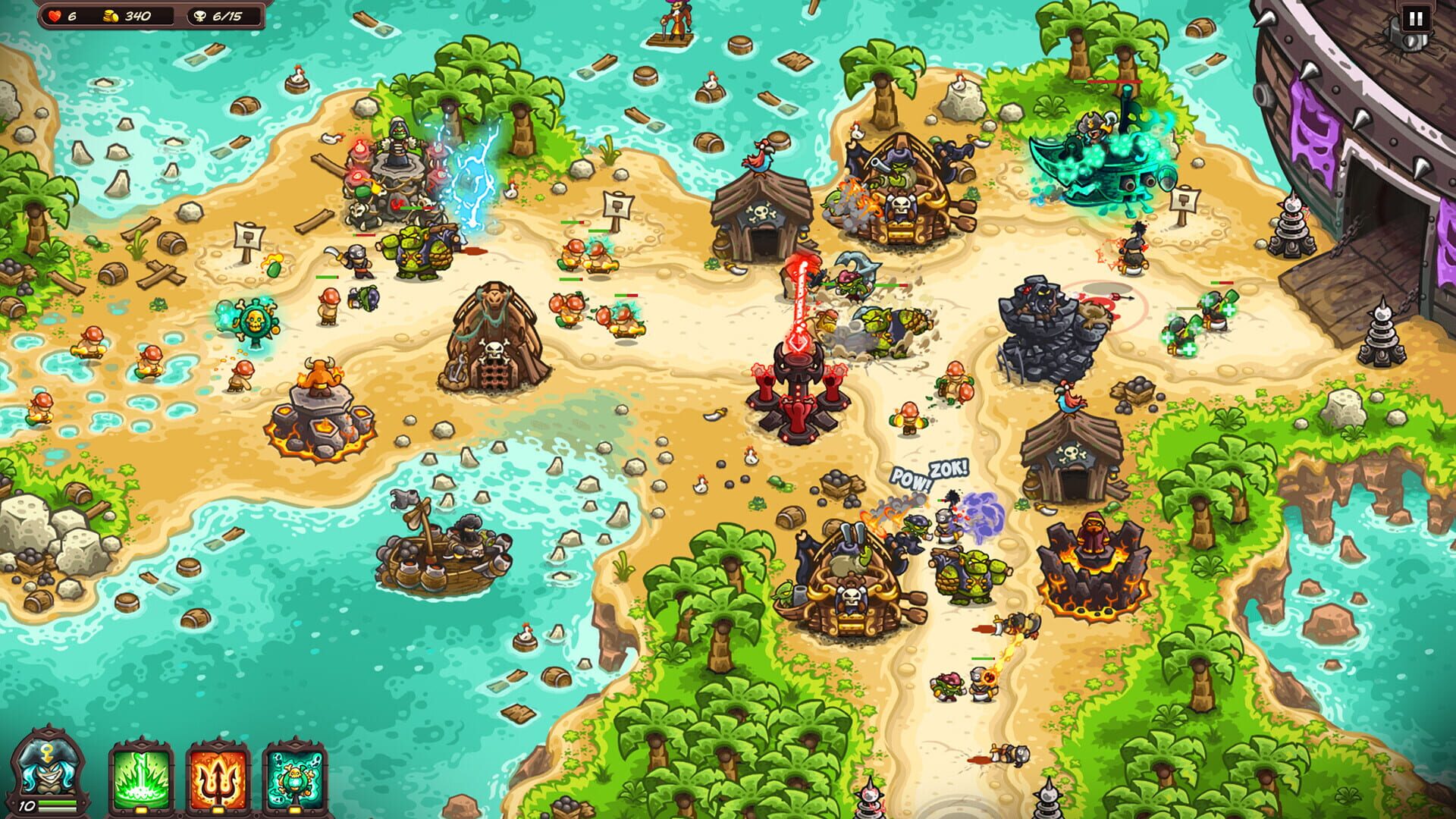 Screenshot for Kingdom Rush Vengeance: Pirate Kings