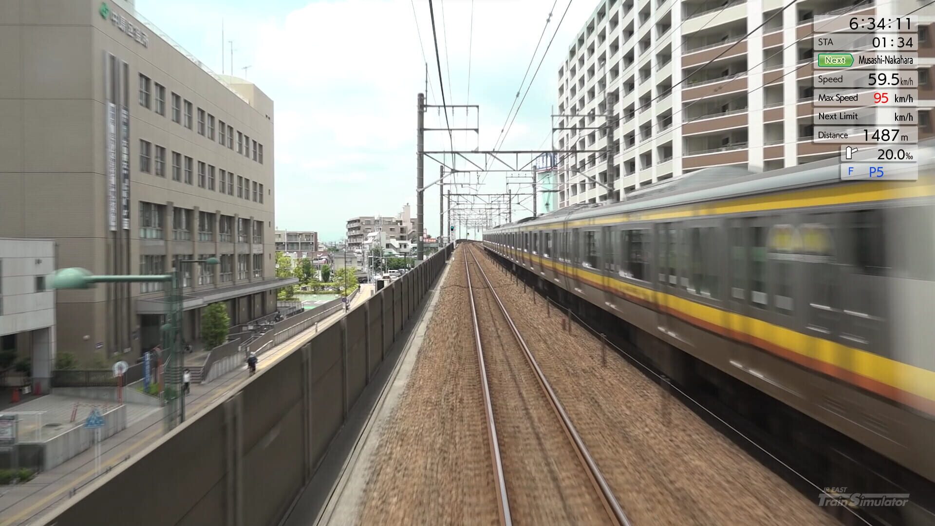 Screenshot for JR East Train Simulator: Nambu Line (Kawasaki to Tachikawa) E233-8000 series Nambu Branchi Line (Hamakawasaki to Shitte) 205-1000 series Tsurumi Line (Tsurumi to Ogimachi,Okawa,Umi-Shibaura) 205-1100 series