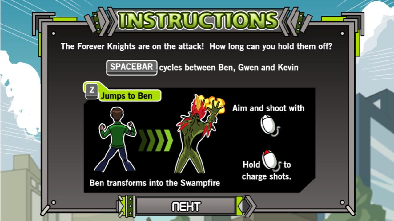 Screenshot for Ben 10 Alien Force: Forever Defense