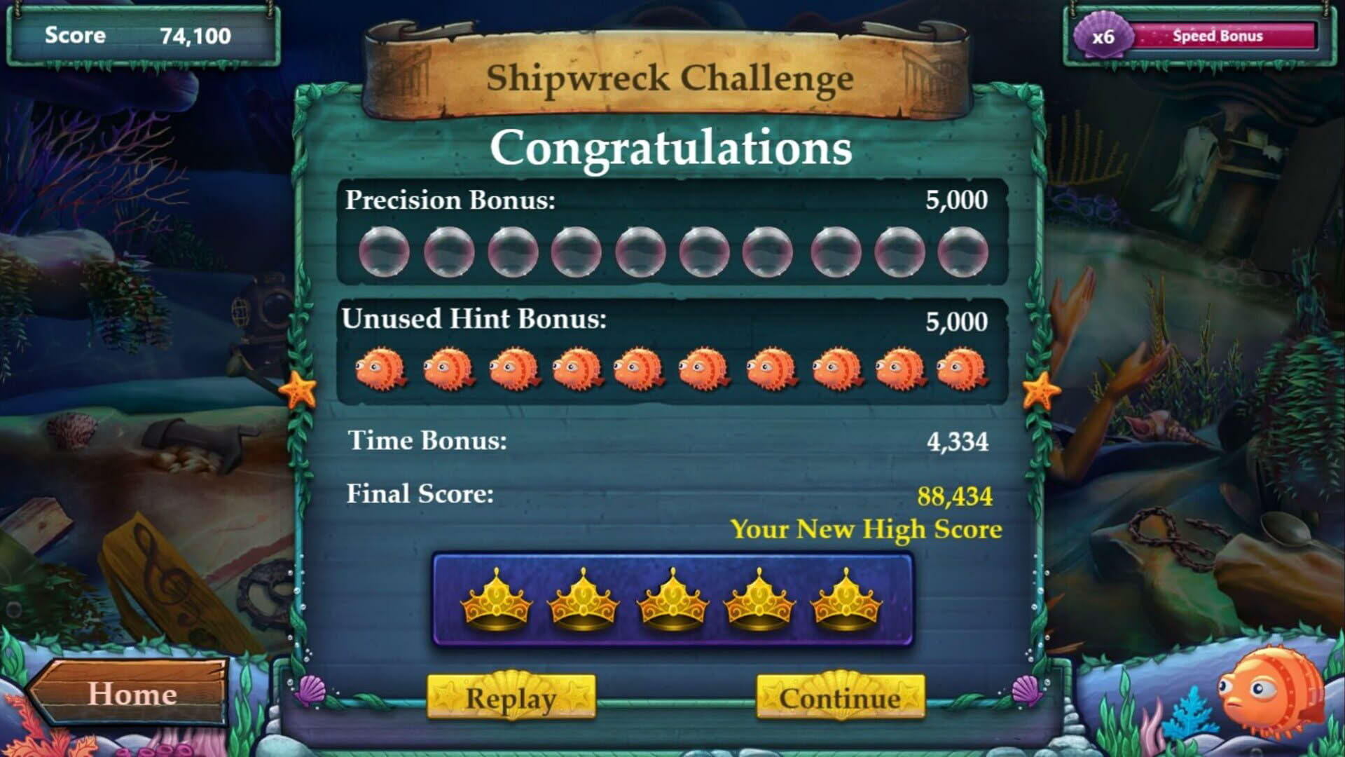Screenshot for Disney The Little Mermaid: Undersea Treasures!