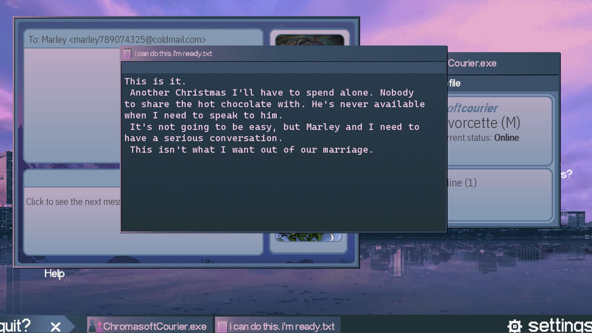 Screenshot for Divorce Chatroom