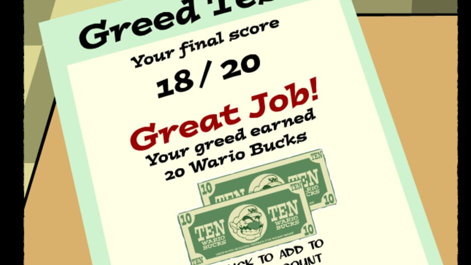 Screenshot for Greed School Test