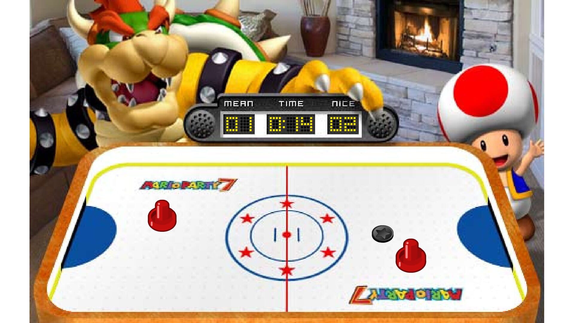 Screenshot for Bowser's Lair Hockey