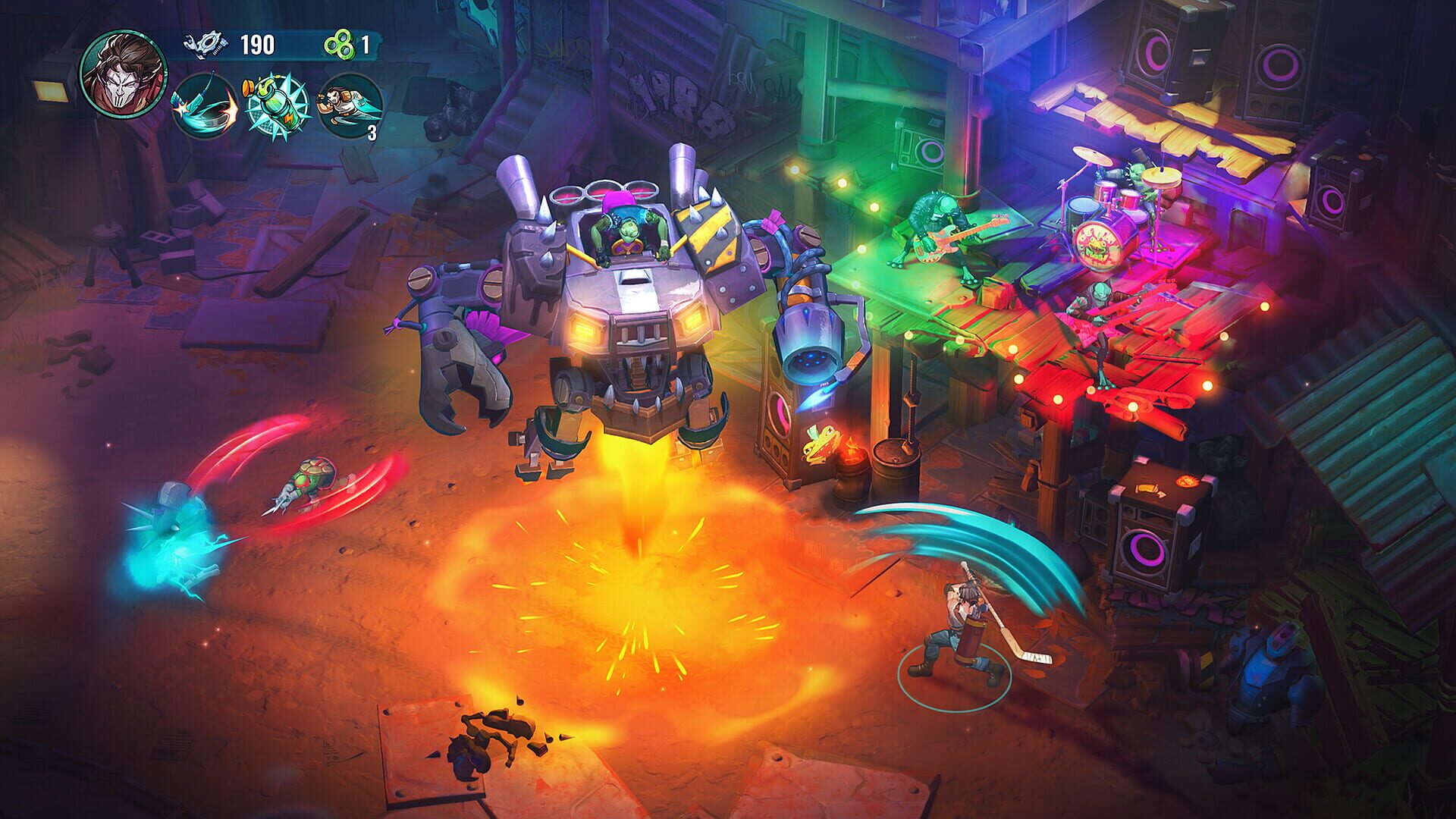 Screenshot for Teenage Mutant Ninja Turtles: Splintered Fate - Casey Jones & the Junkyard Jam