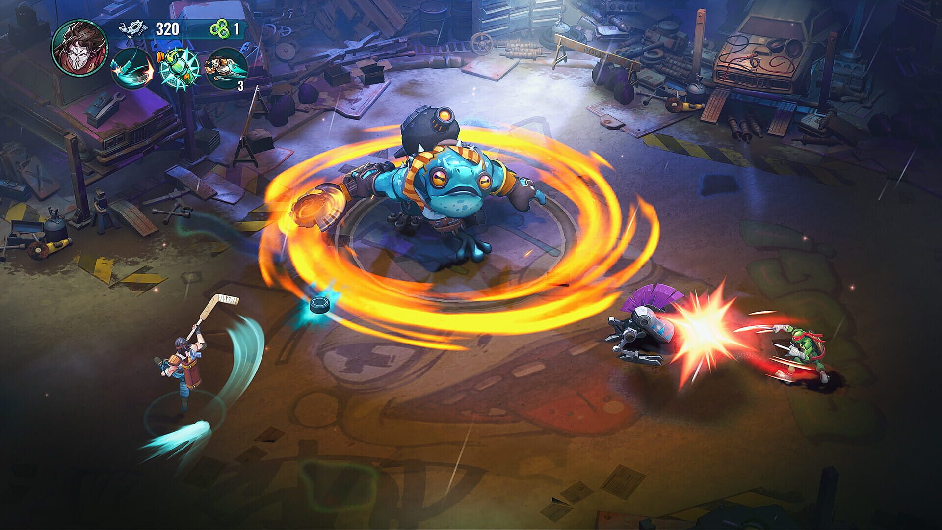 Screenshot for Teenage Mutant Ninja Turtles: Splintered Fate - Casey Jones & the Junkyard Jam