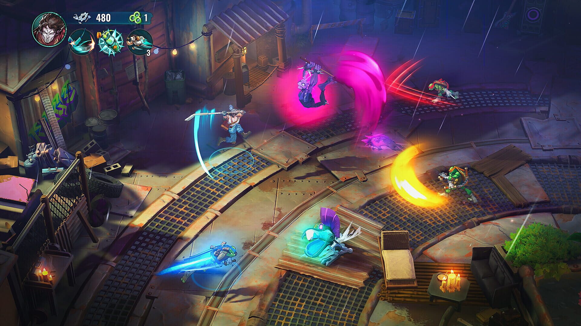 Screenshot for Teenage Mutant Ninja Turtles: Splintered Fate - Casey Jones & the Junkyard Jam