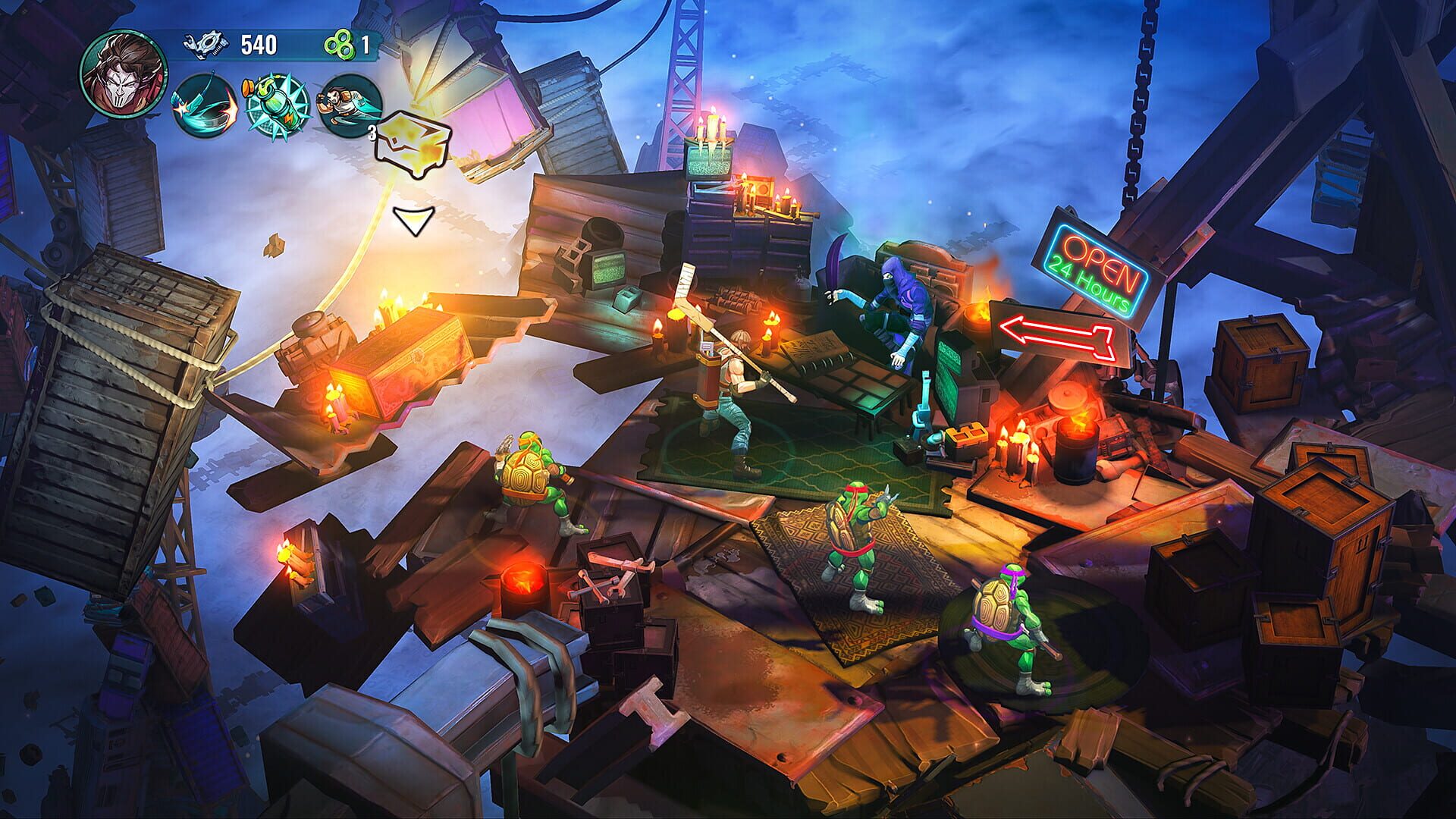 Screenshot for Teenage Mutant Ninja Turtles: Splintered Fate - Casey Jones & the Junkyard Jam