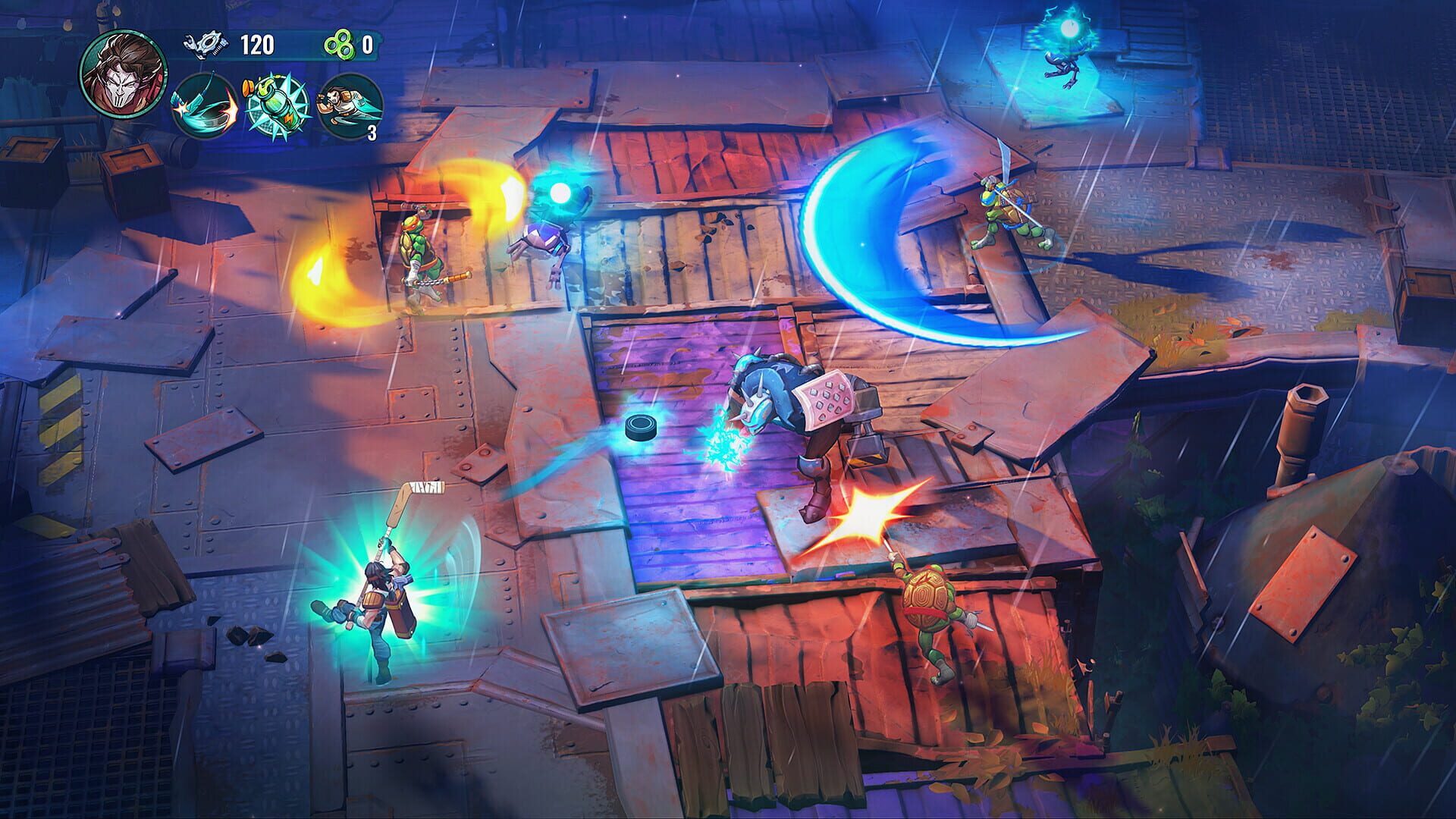 Screenshot for Teenage Mutant Ninja Turtles: Splintered Fate - Casey Jones & the Junkyard Jam