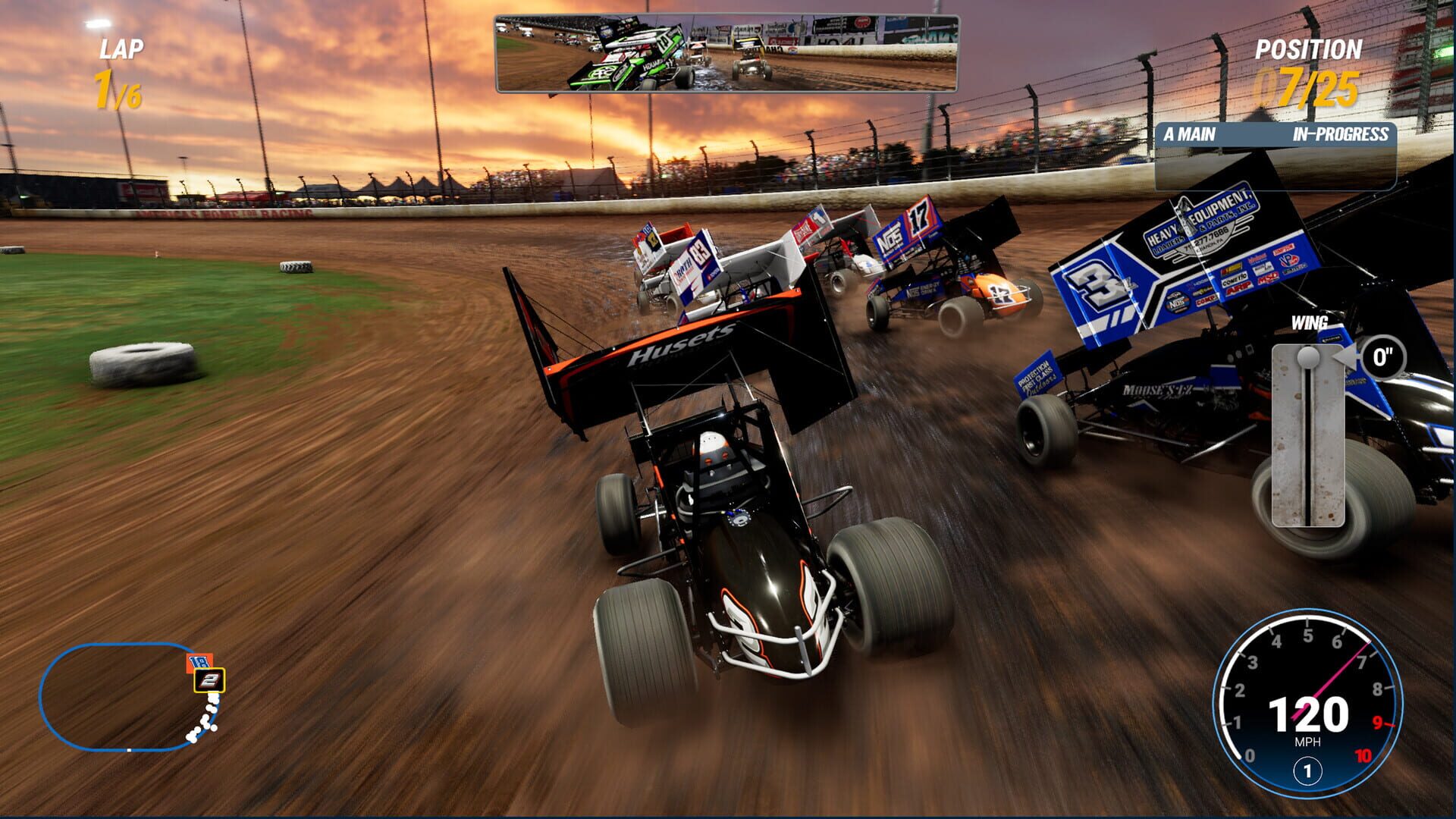 Screenshot for World of Outlaws: Dirt Racing 24
