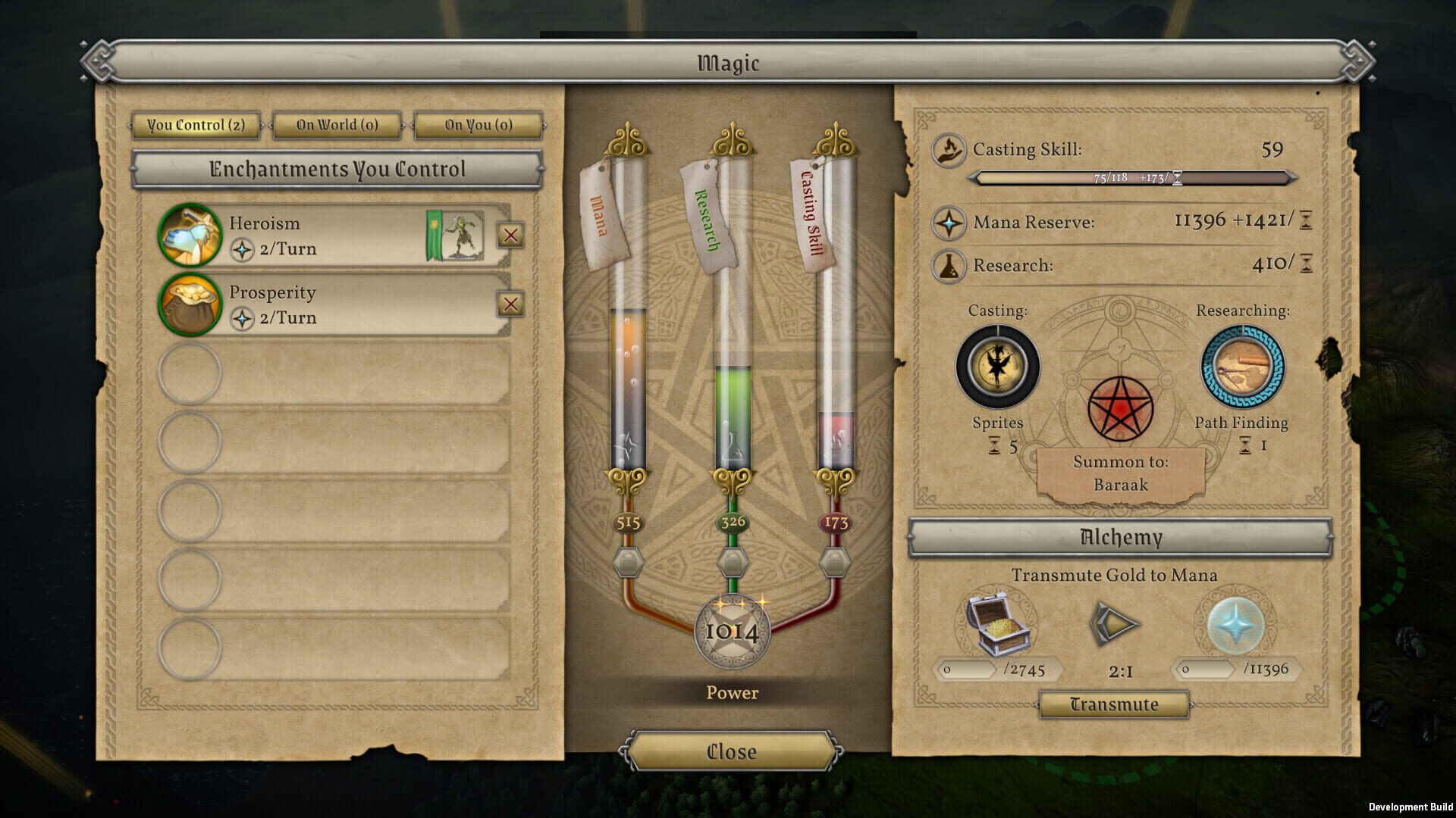 Screenshot for Master of Magic
