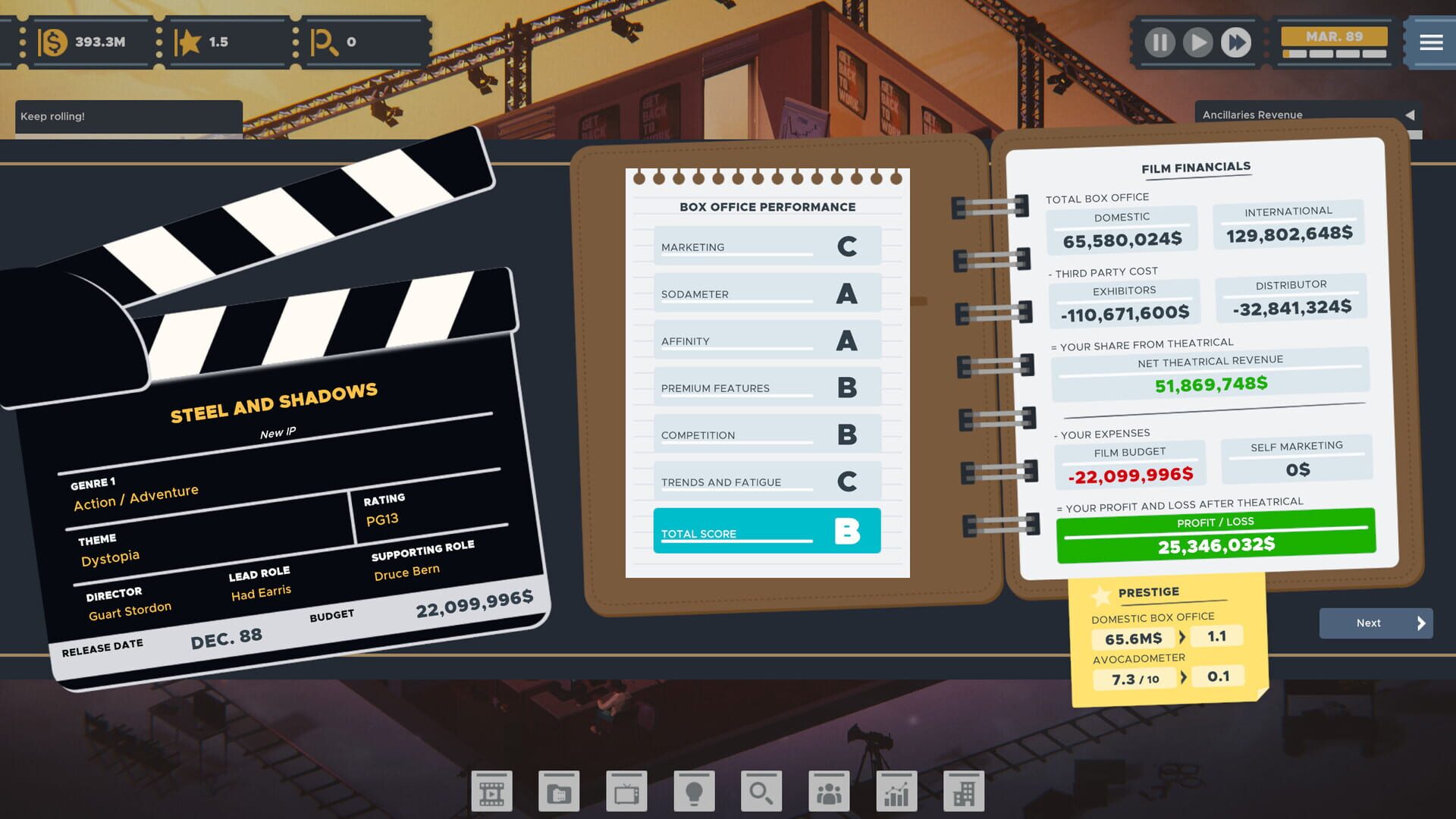 Screenshot for The Executive: Movie Industry Tycoon