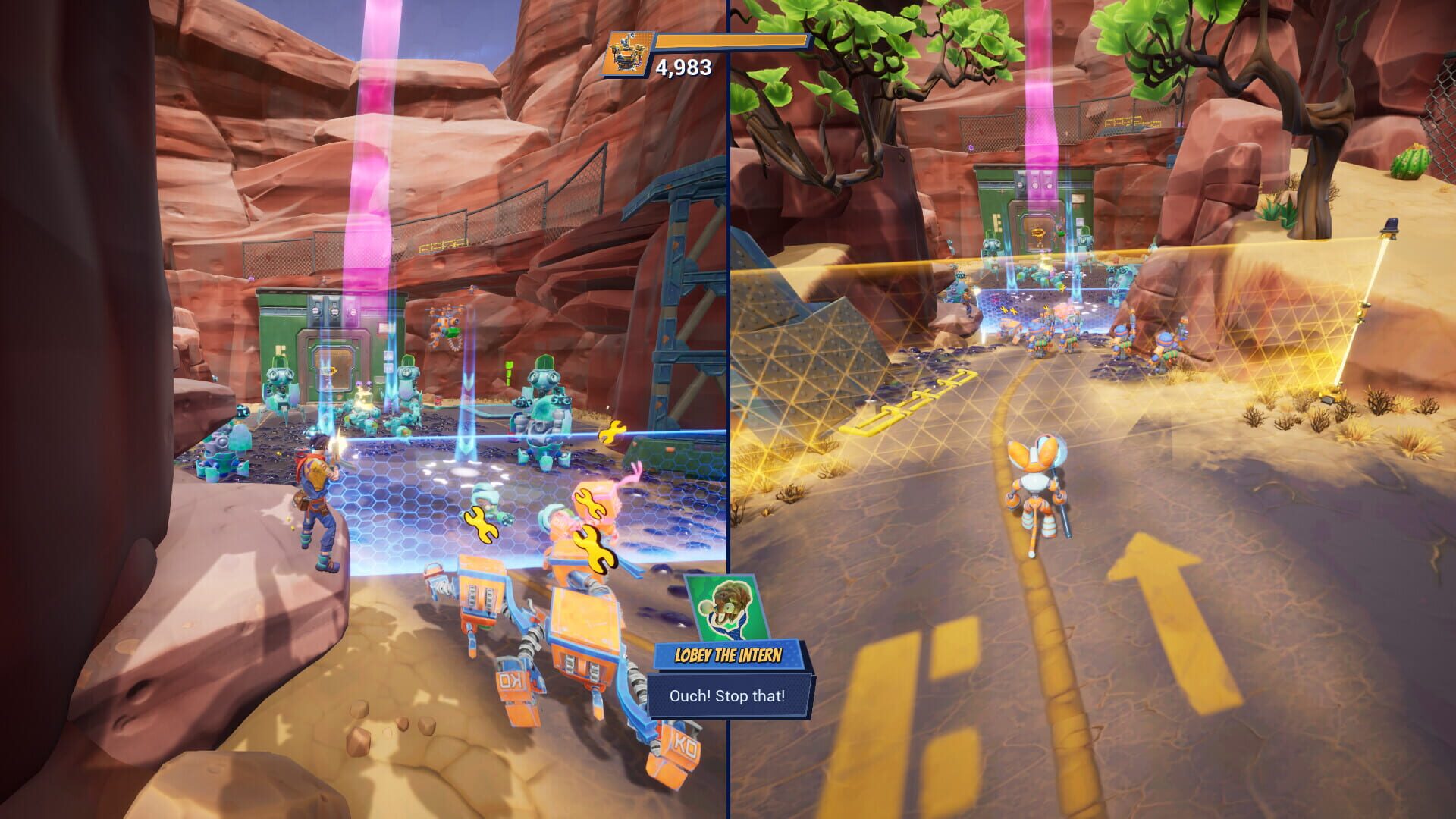 Screenshot for Chip ‘n Clawz vs. The Brainioids