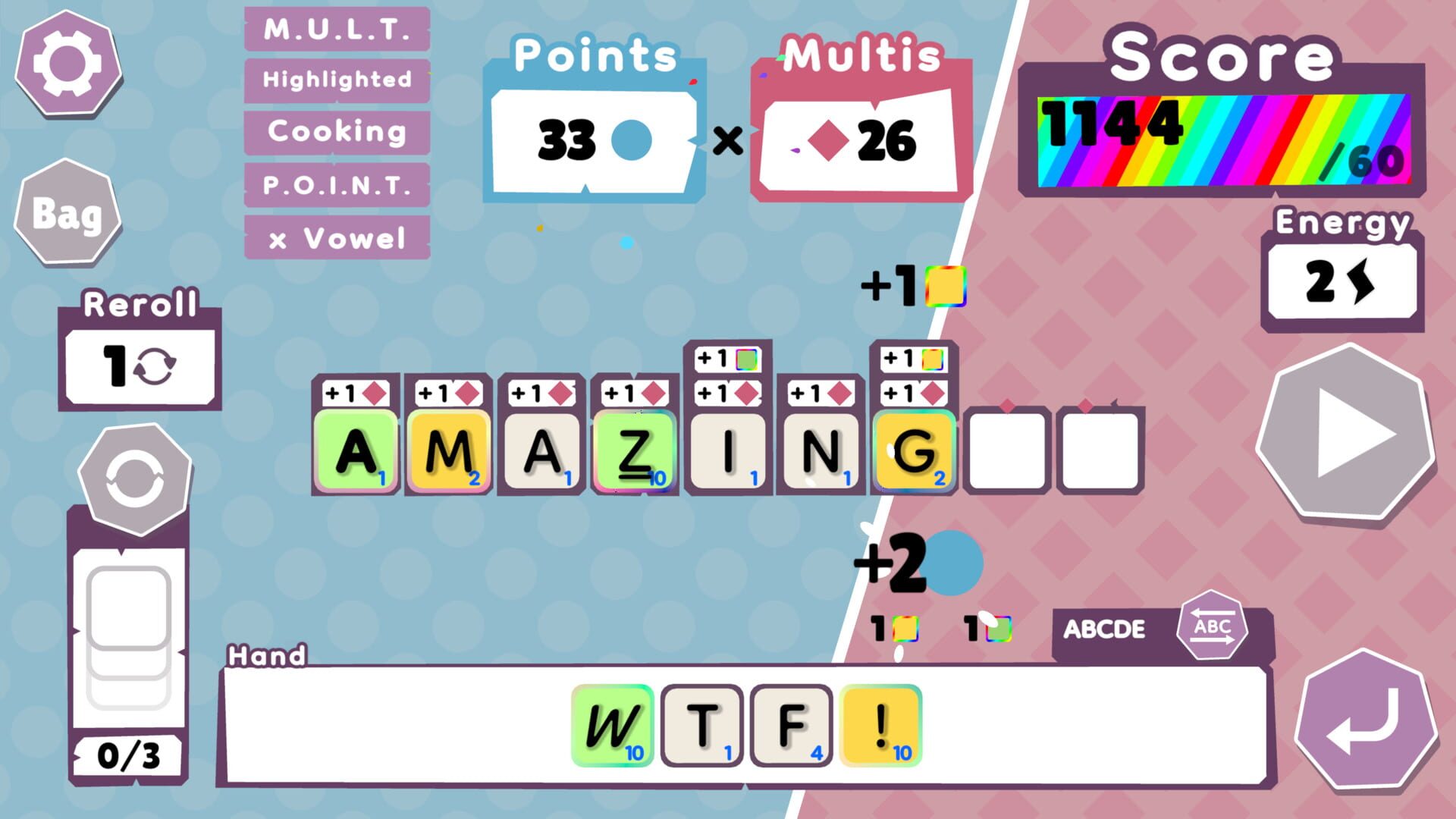 Screenshot for Wordatro!