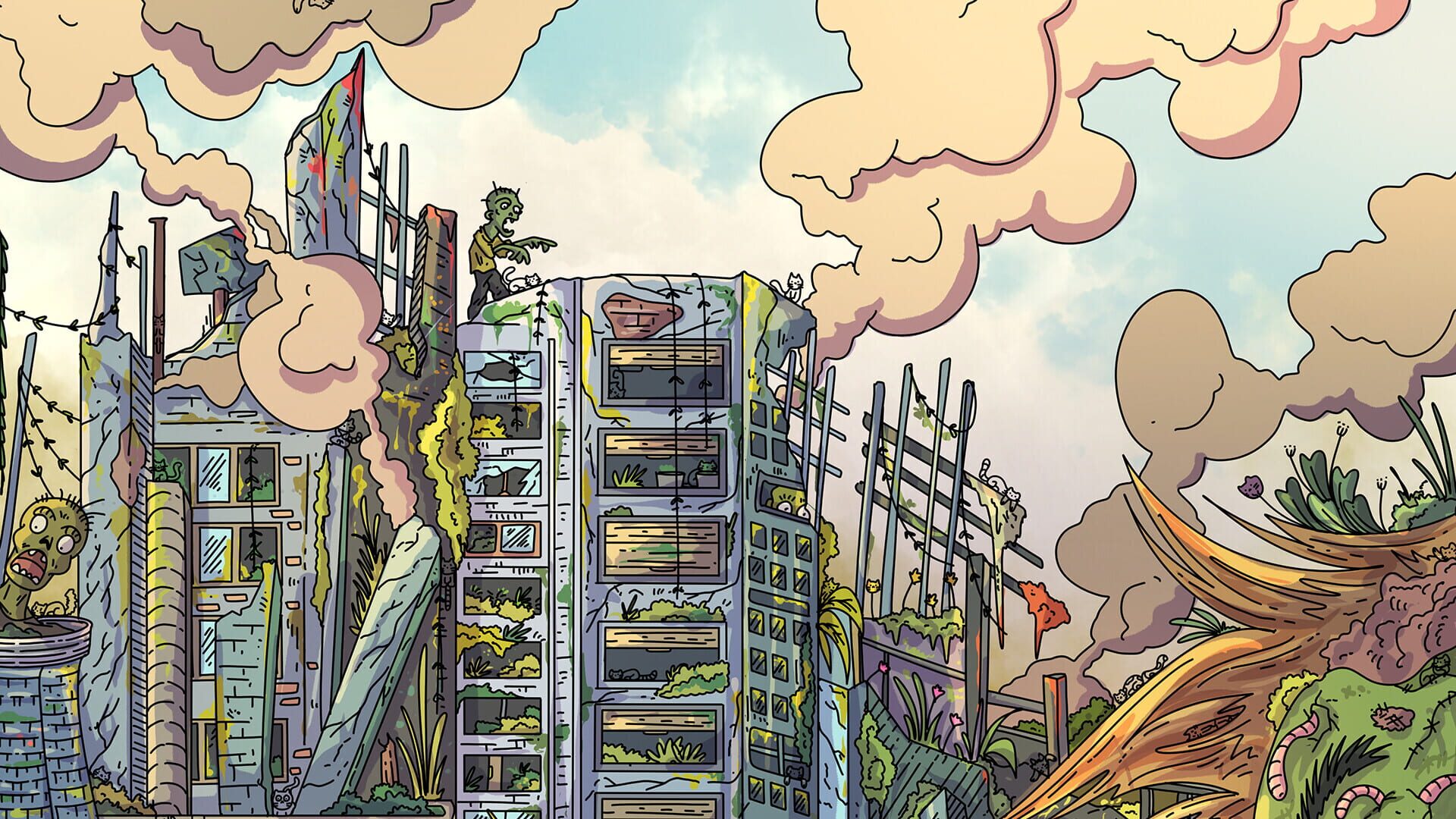 Screenshot for 100 Zombie Cats