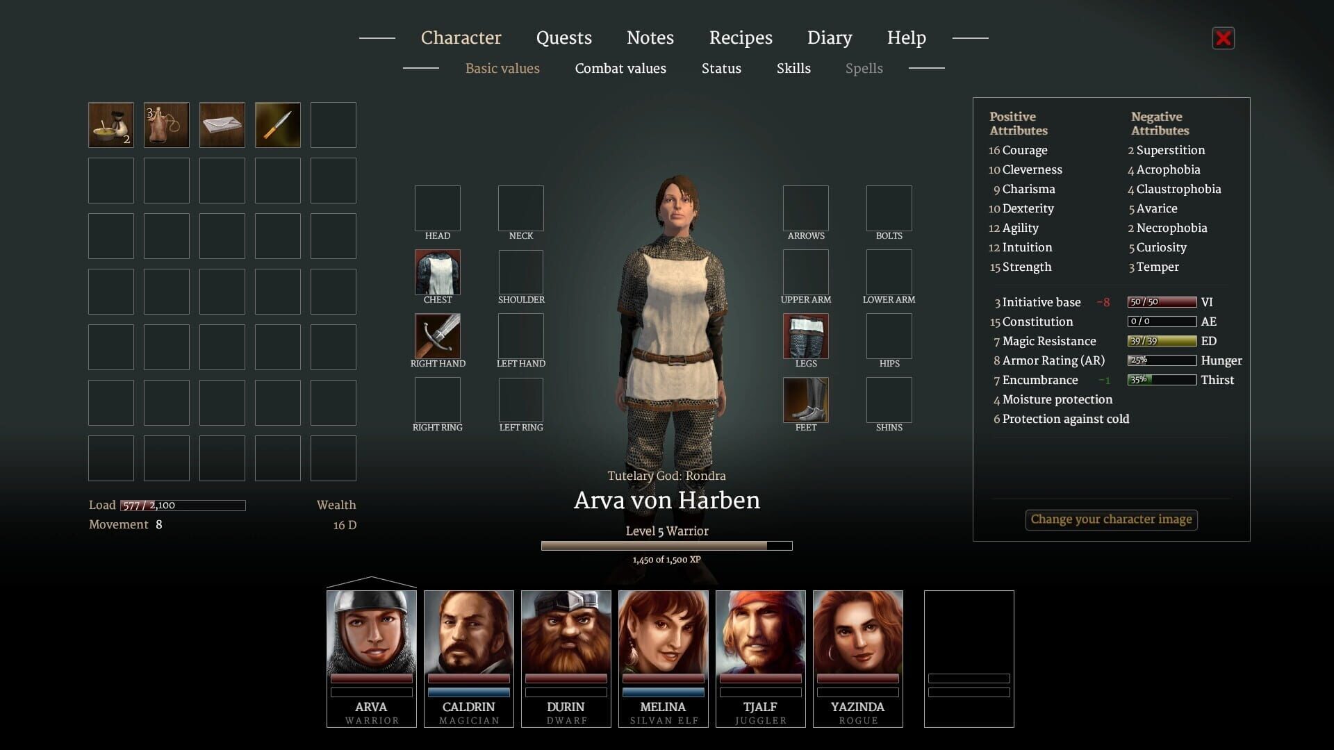 Screenshot for Realms of Arkania: Star Trail