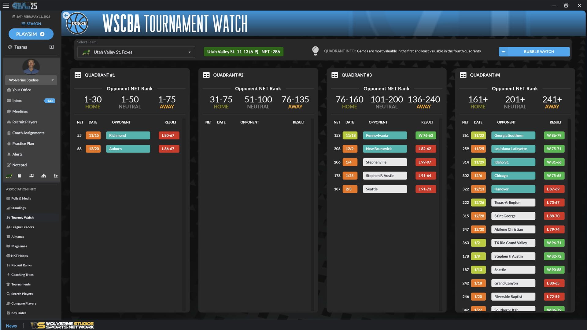 Screenshot for Draft Day Sports: College Basketball 2025