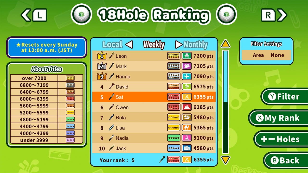Screenshot for Desktop Golf