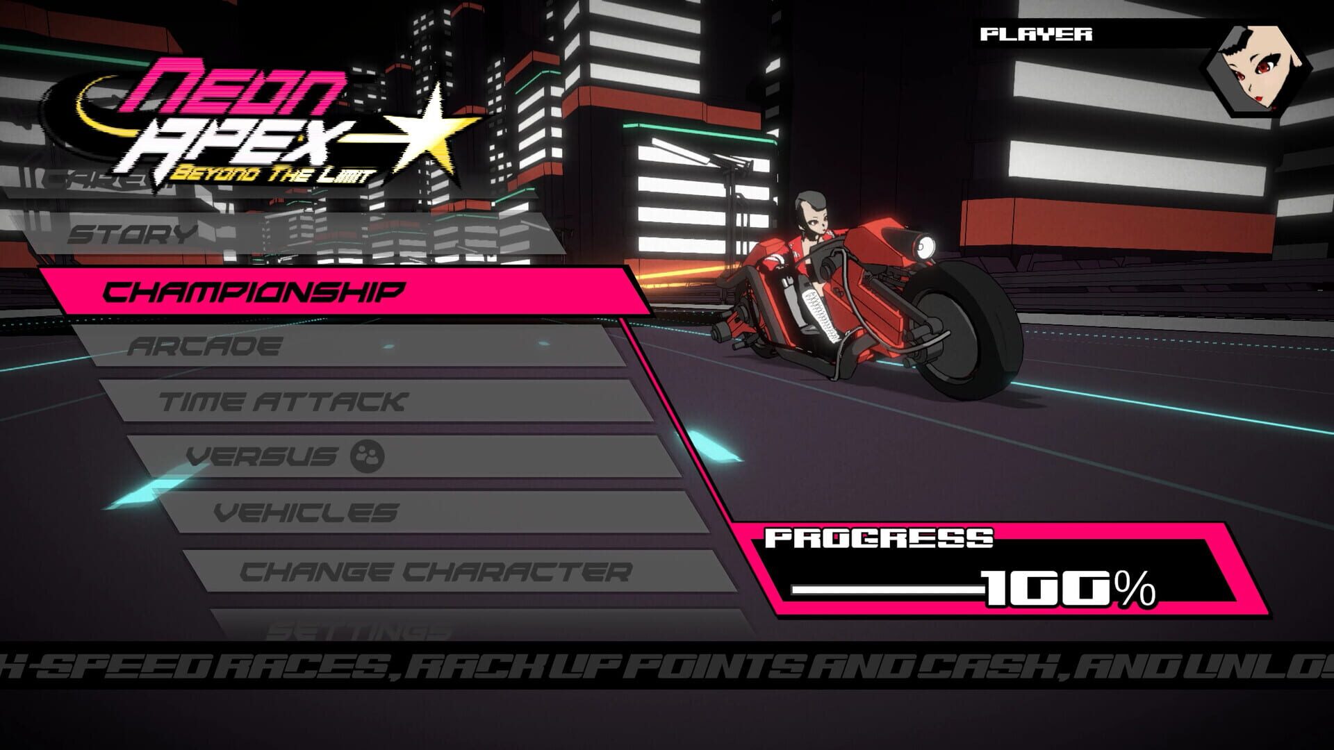 Screenshot for Neon Apex: Beyond the Limit
