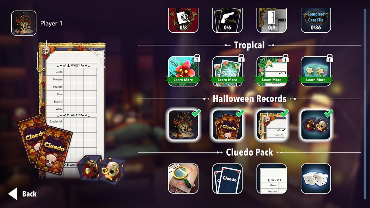 Screenshot for Clue/Cluedo: Halloween Records