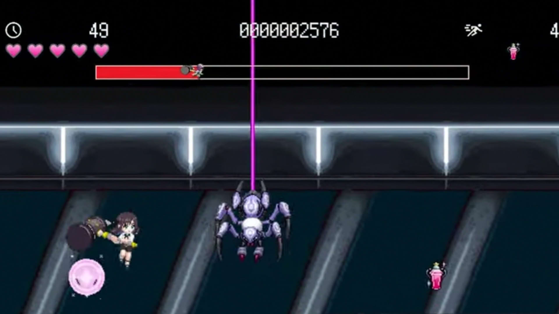 Screenshot for Guild no Uketsukejou desu ga, Yoko-scroll game ni natta no de Boss wo solo toubatsu shiyou to omoimasu.