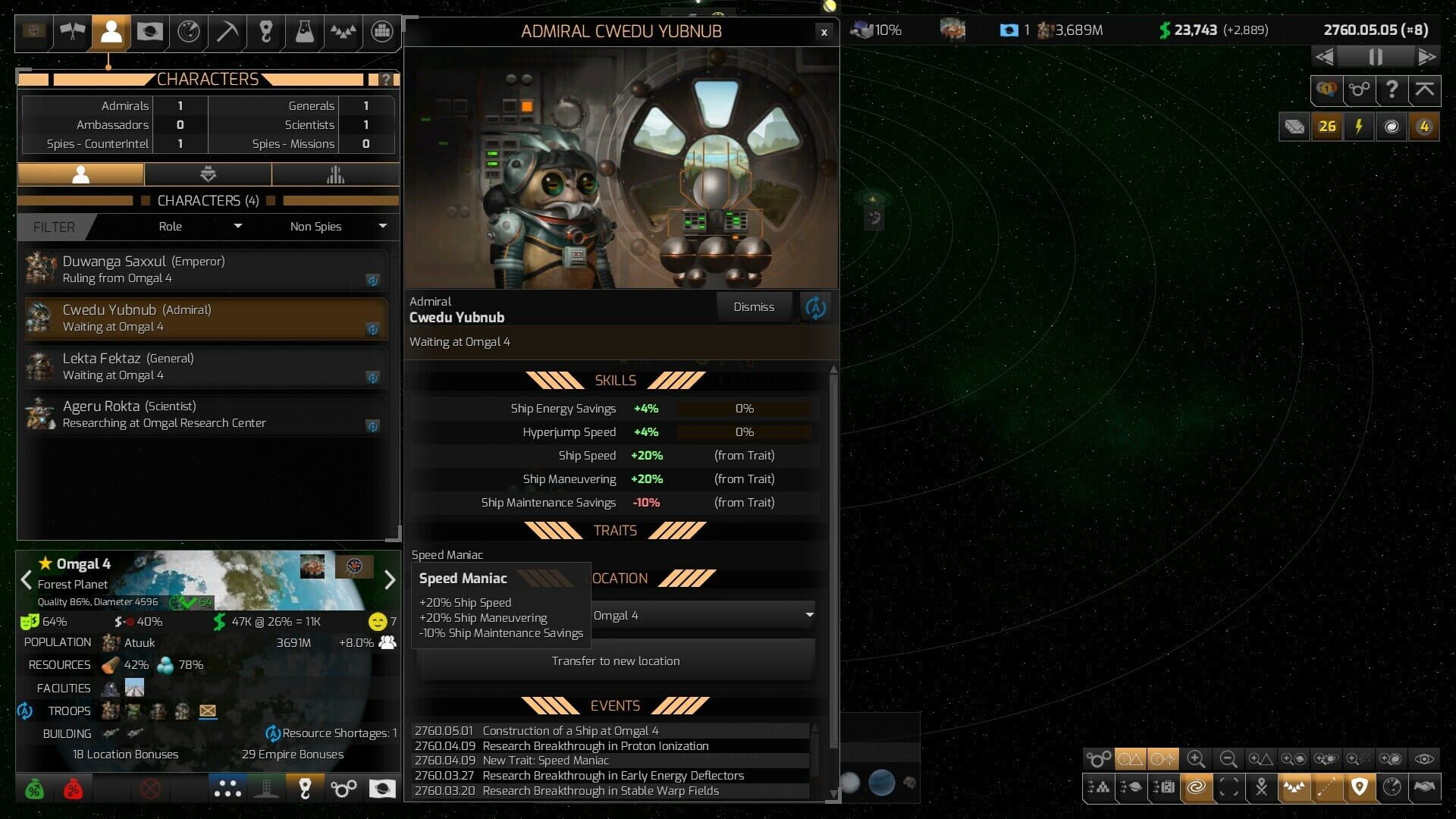 Screenshot for Distant Worlds 2: Factions - Atuuk and Wekkarus