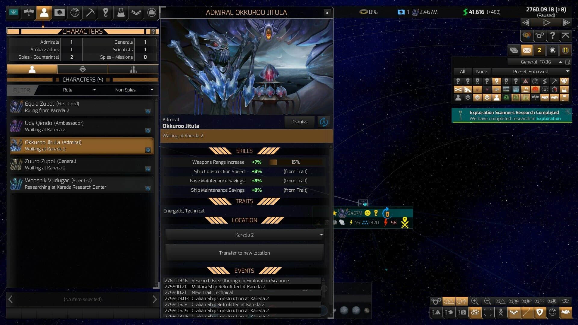 Screenshot for Distant Worlds 2: Factions - Atuuk and Wekkarus