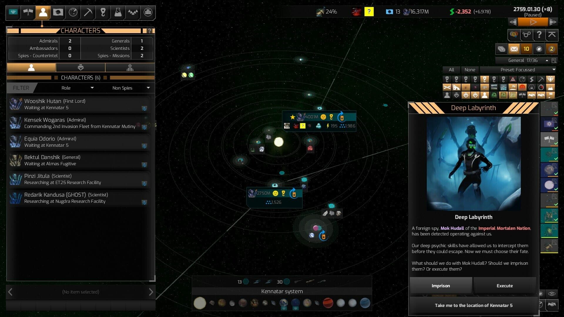 Screenshot for Distant Worlds 2: Factions - Atuuk and Wekkarus