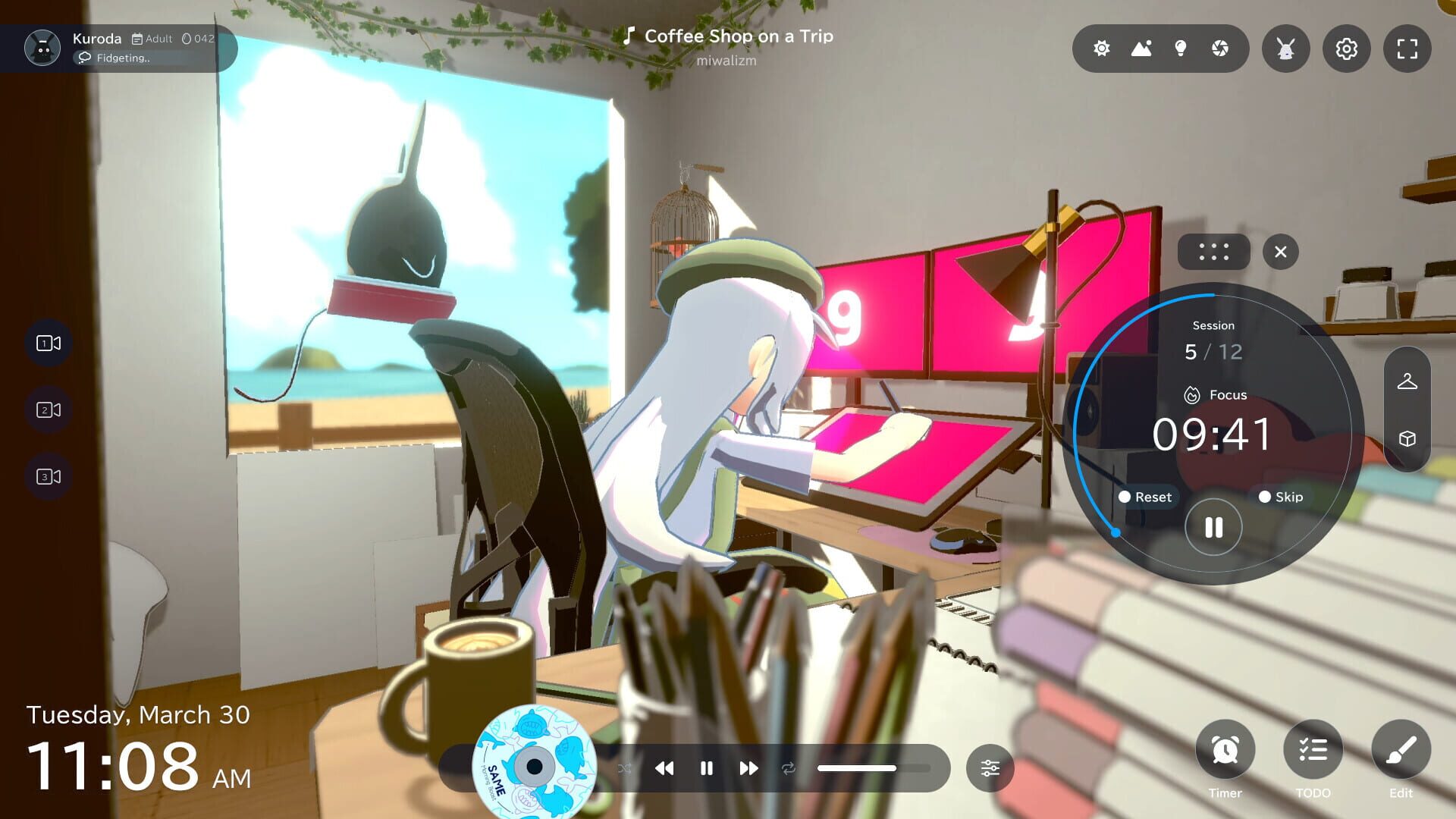 Screenshot for Gogh: Focus with Your Avatar