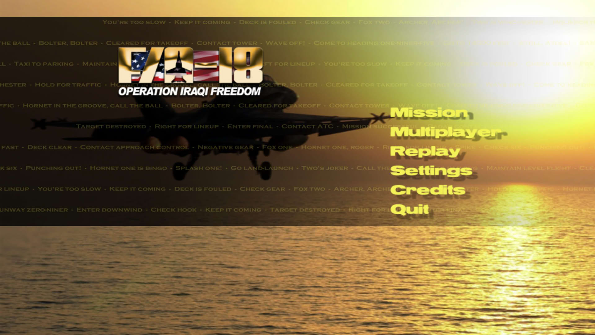 Screenshot for F/A-18 Operation Iraqi Freedom