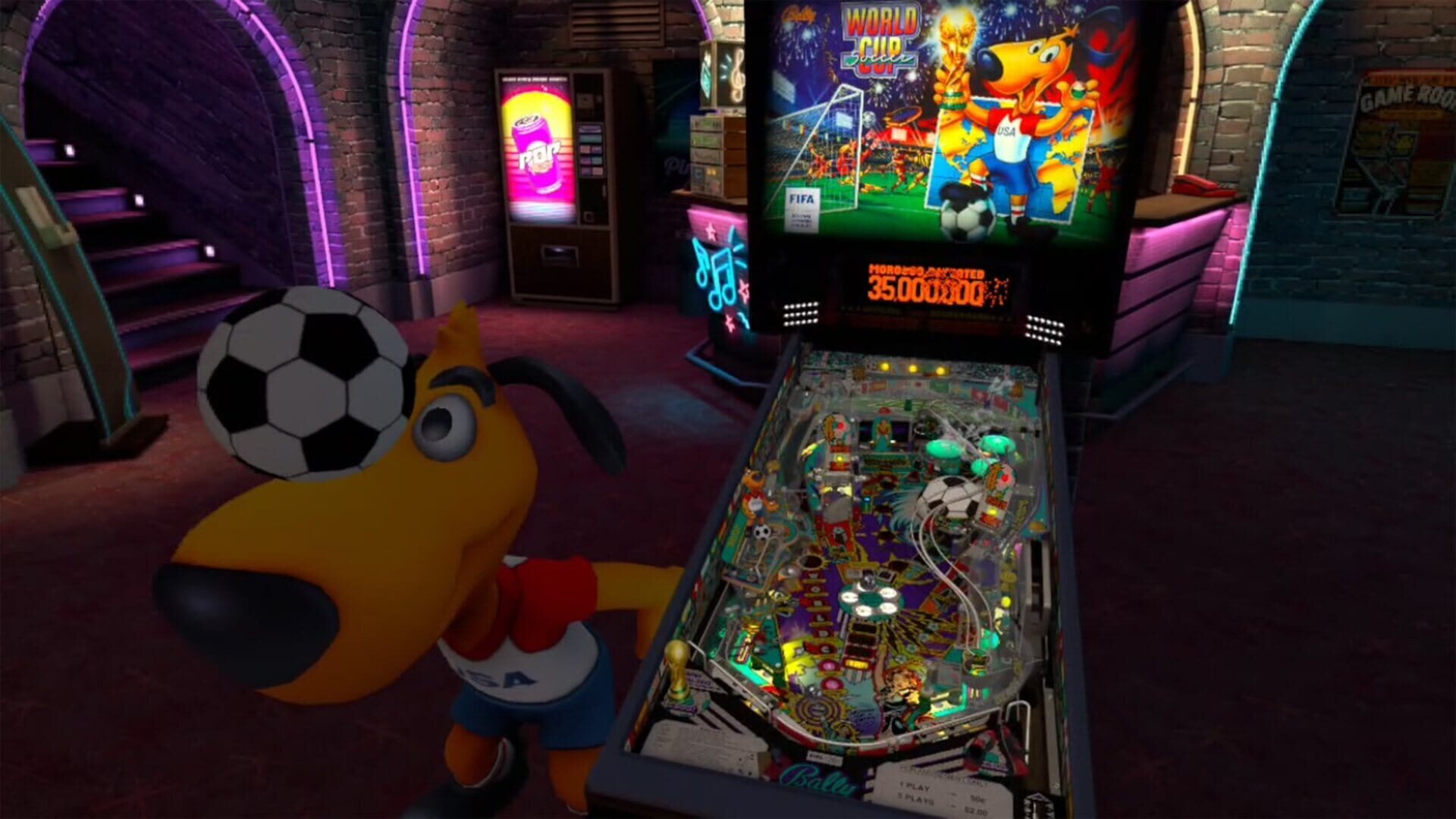 Screenshot for Pinball FX VR: Williams Pinball - World Cup Soccer