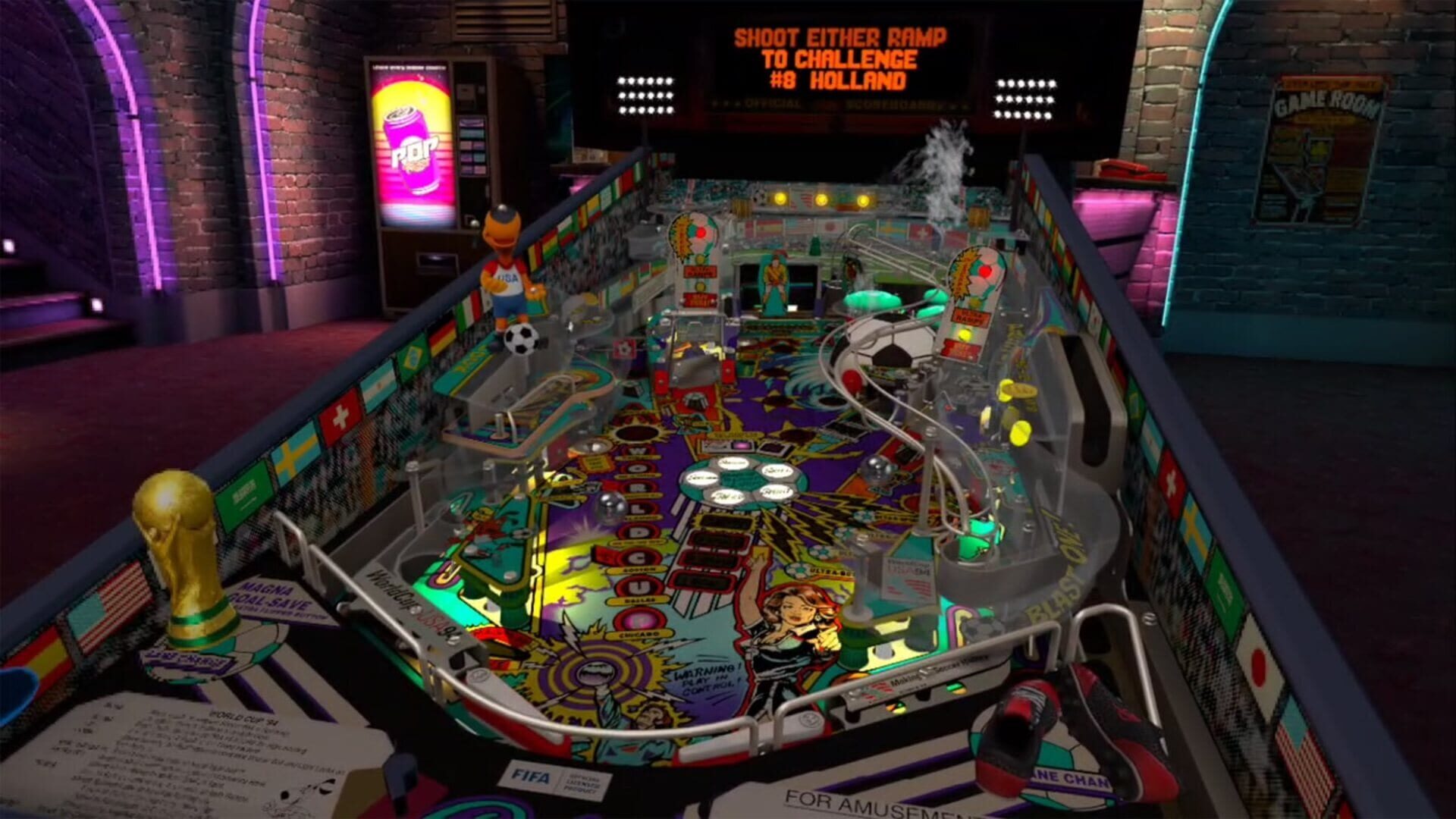 Screenshot for Pinball FX VR: Williams Pinball - World Cup Soccer