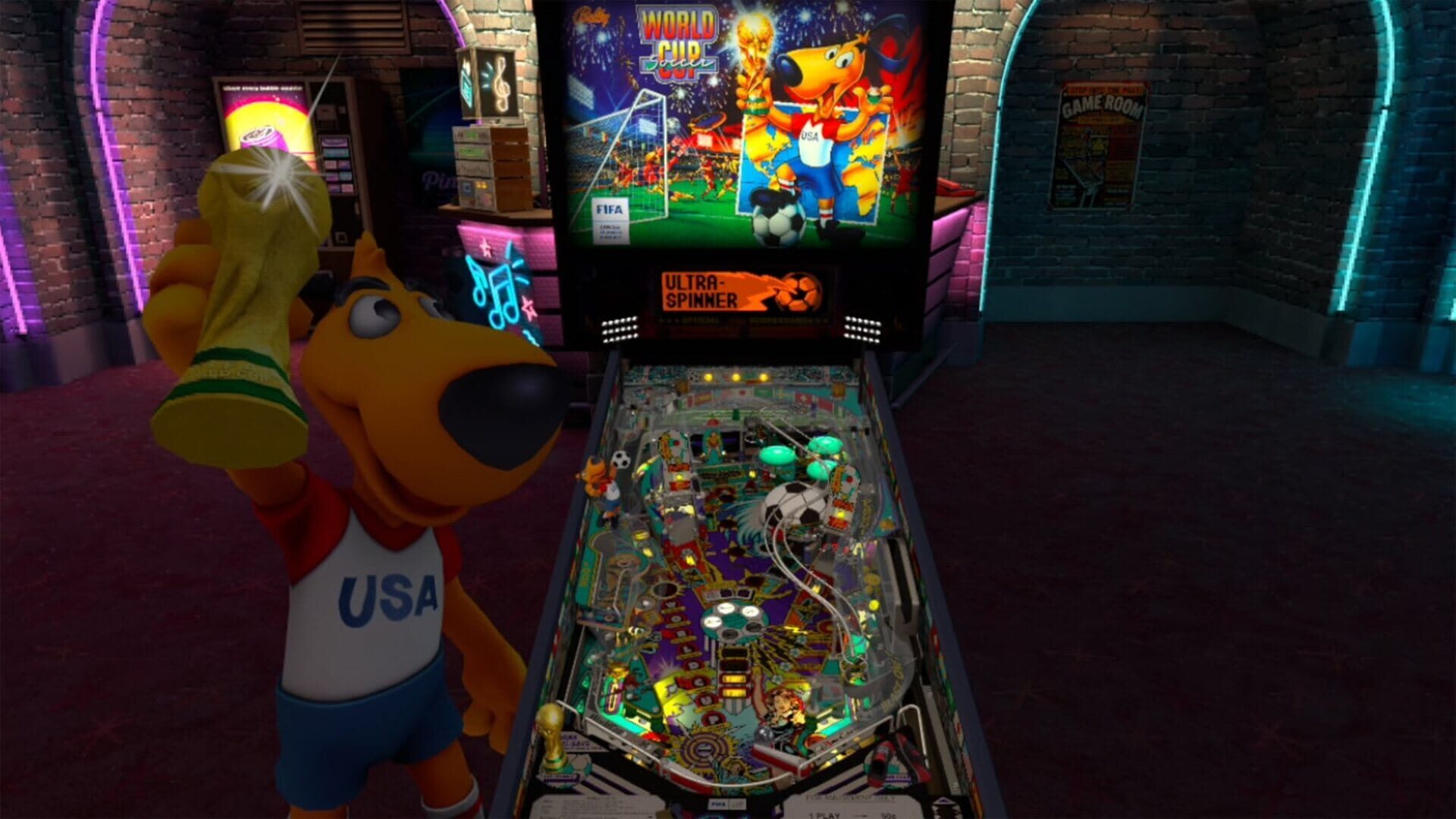 Screenshot for Pinball FX VR: Williams Pinball - World Cup Soccer