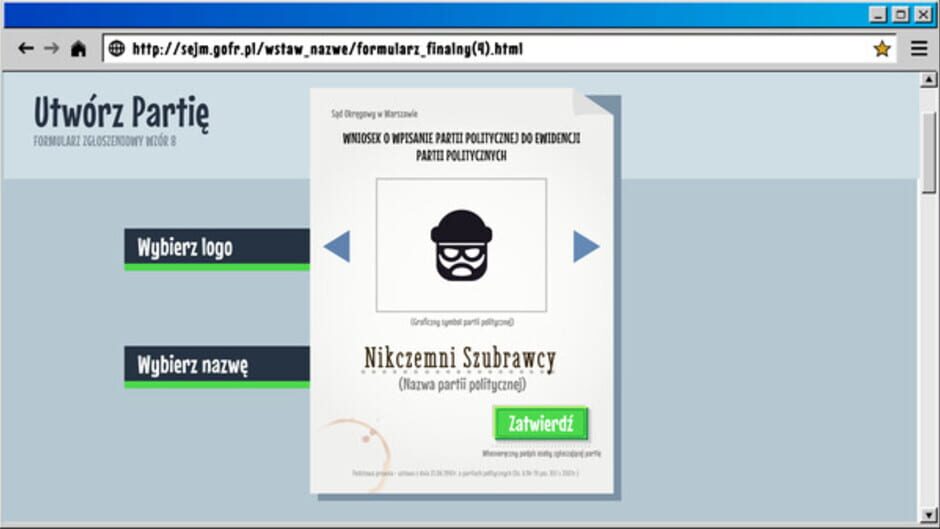 Screenshot for Sejm The Game