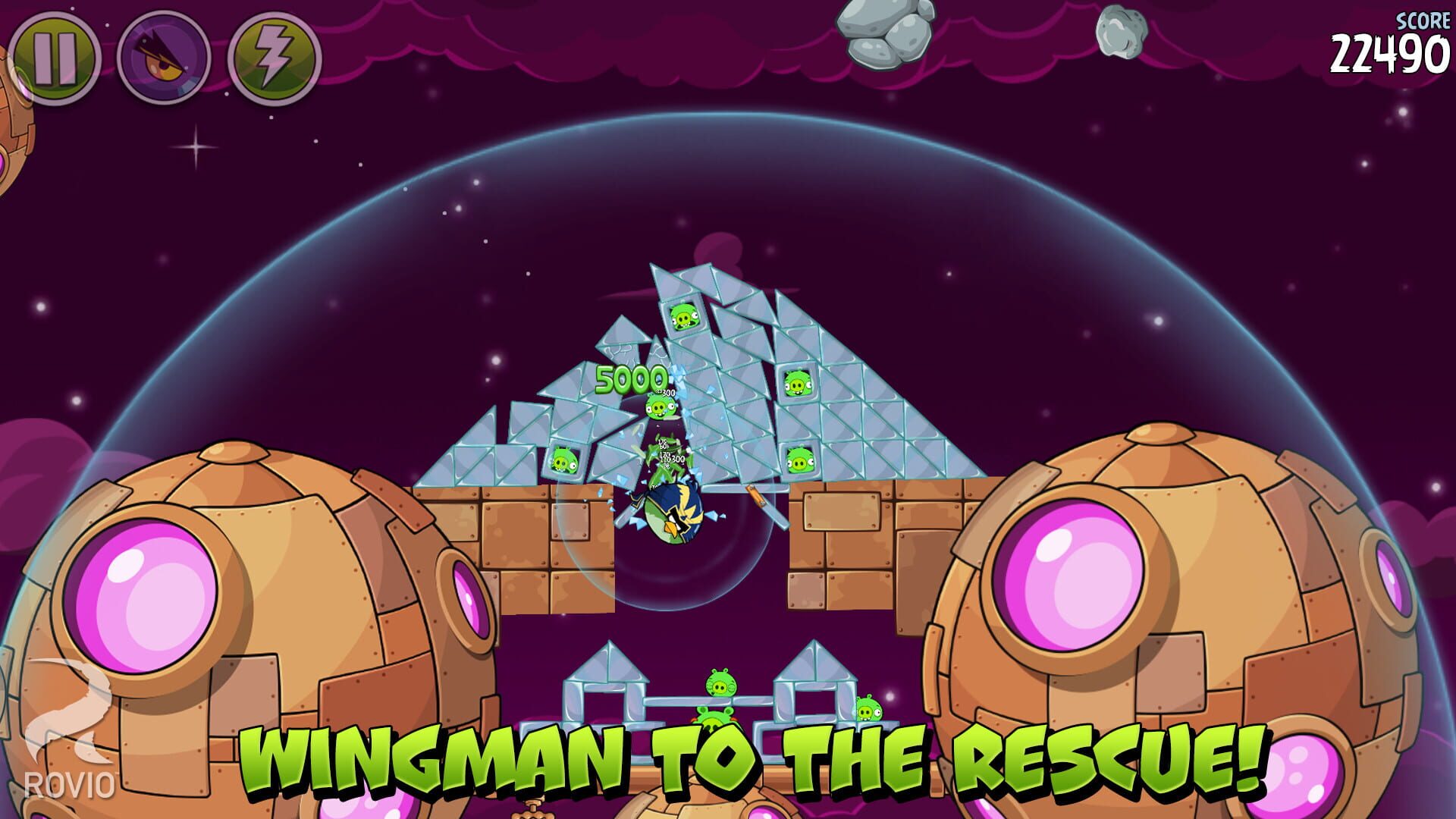 Screenshot for Angry Birds Space