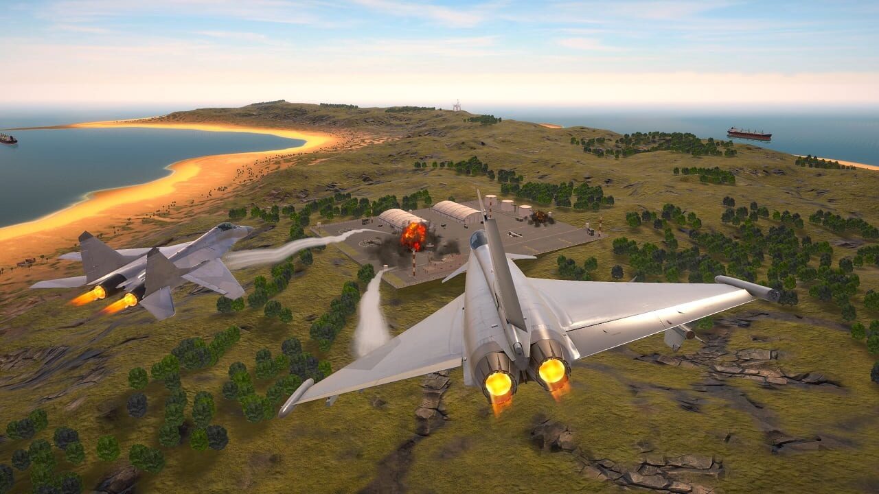 Screenshot for Airplane Flight Simulator: Combat Zone