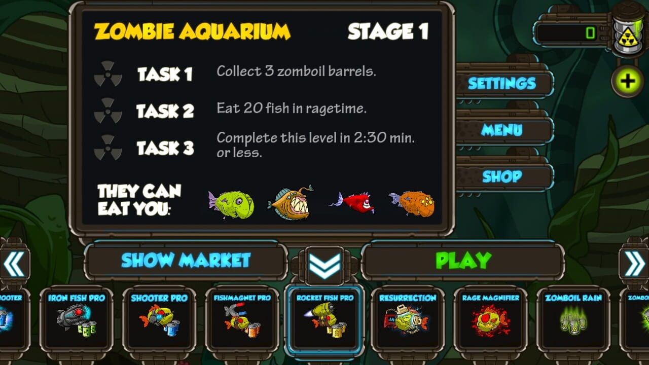 Screenshot for Zombie Fish Tank