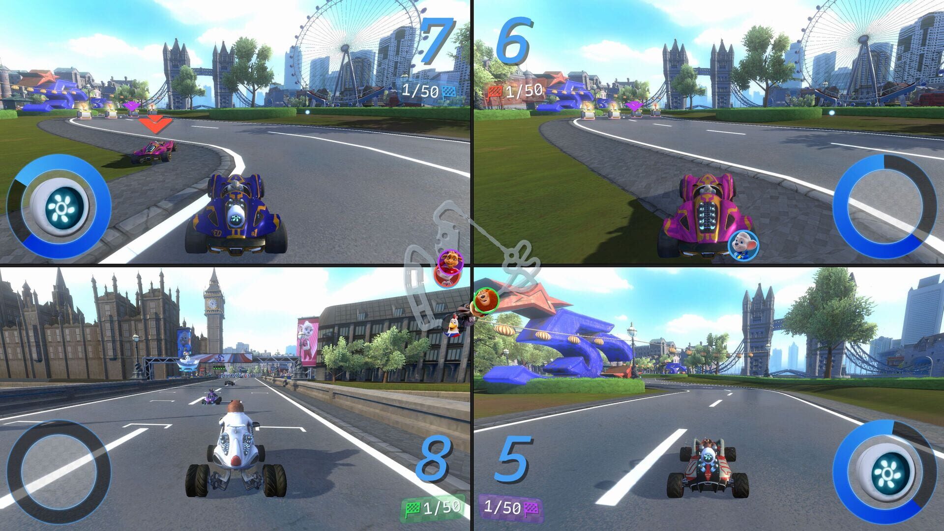 Screenshot for Ed & Edda: Grand Prix – Racing Champions