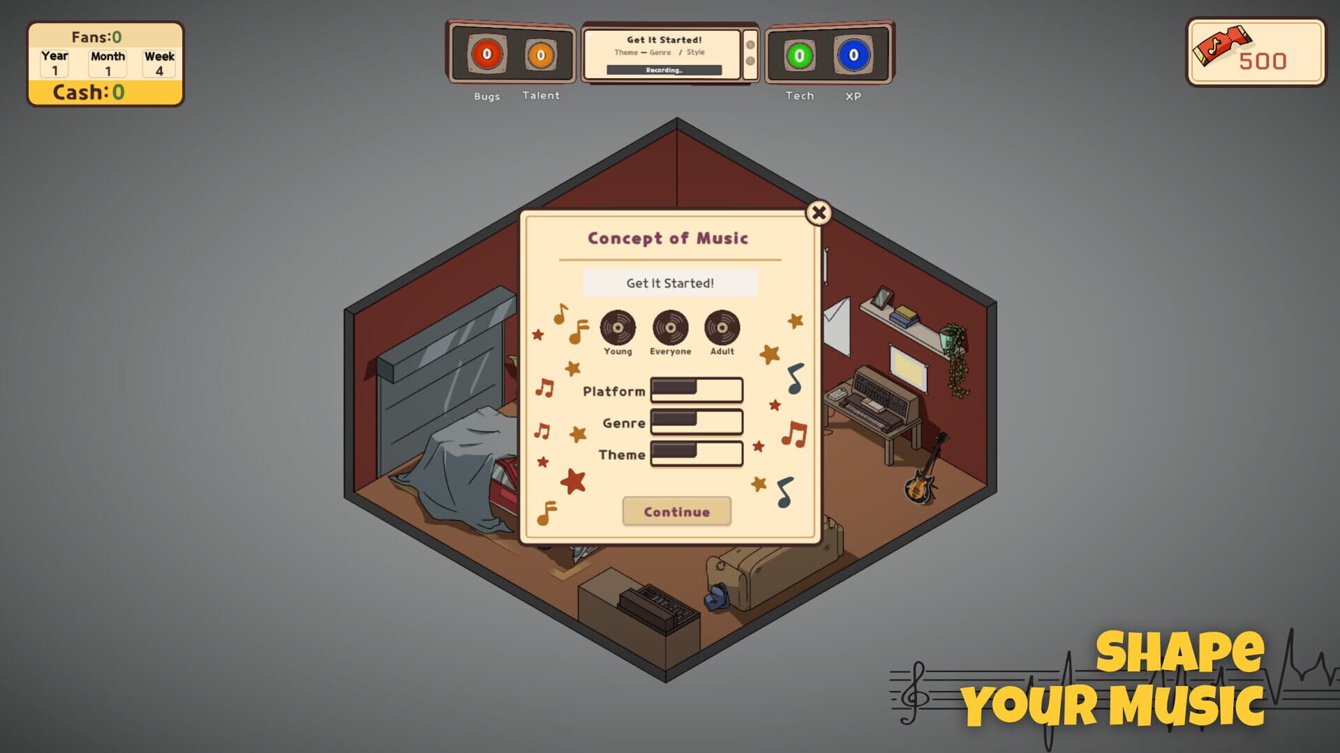Screenshot for Music Producer Tycoon